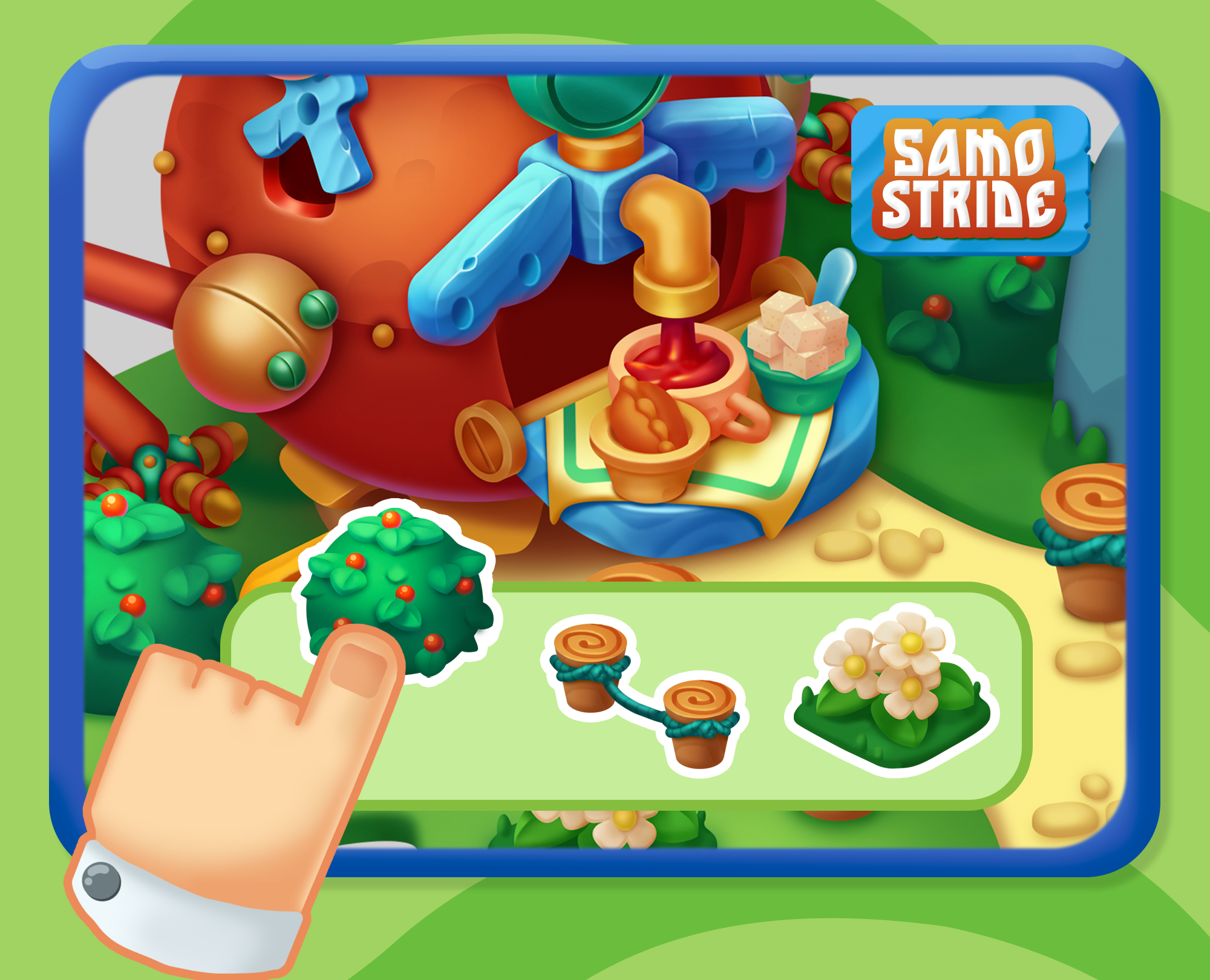 Шагающий самовар - иллюстрация в изометрии для игры — Иллюстрация на Dprofile