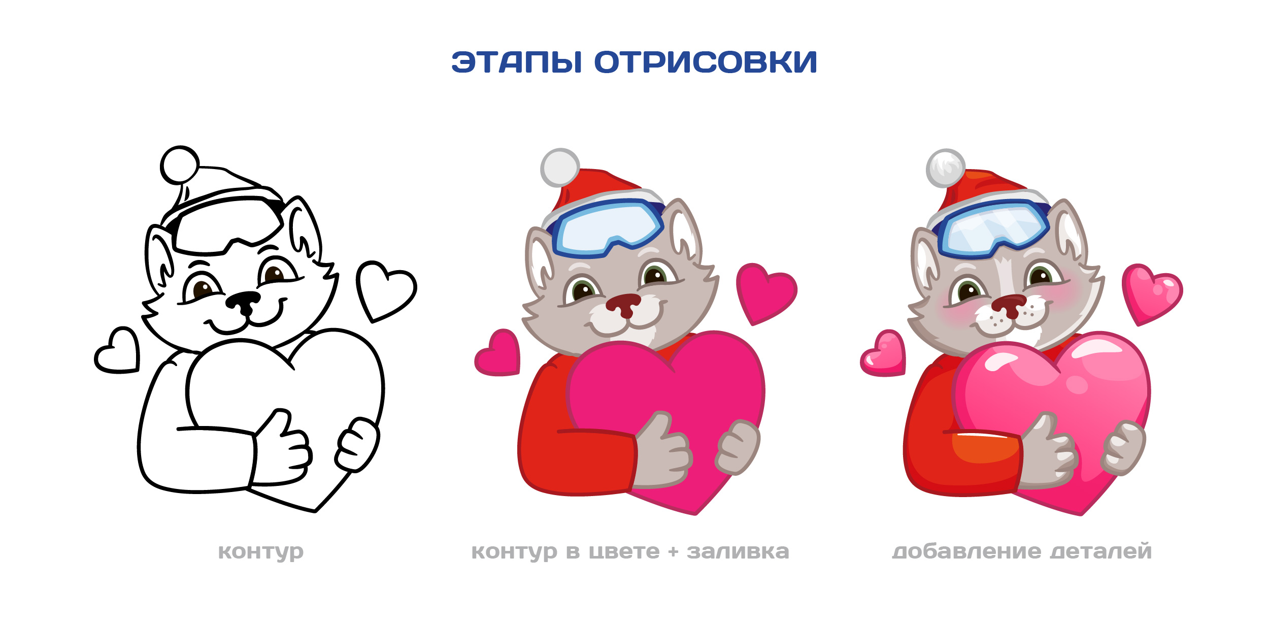 Маскот для проката снаряжения "Кошки тут" — Изображение №2 — Брендинг, Иллюстрация на Dprofile
