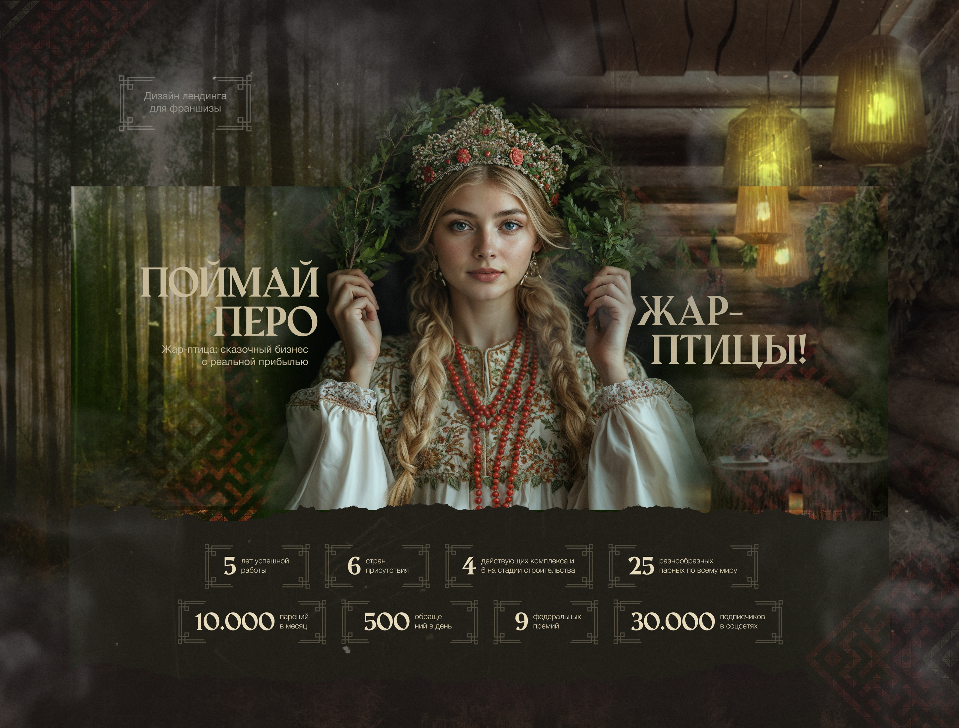 Дизайн коммерческого лендинга для банной франшизы — Изображение №1 — Интерфейсы на Dprofile