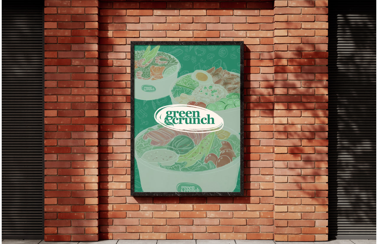 Green Crunch (иллюстративная айдентика для бренда) — Изображение №16 — Брендинг на Dprofile