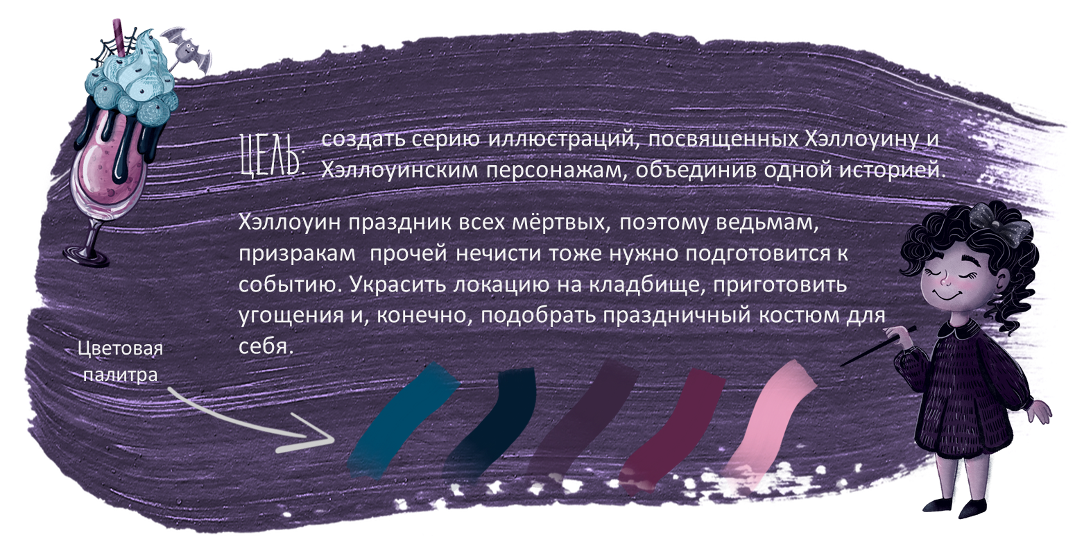 Серия иллюстрации "Вечеринка на Хэллоуин" — Изображение №2 — Иллюстрация на Dprofile