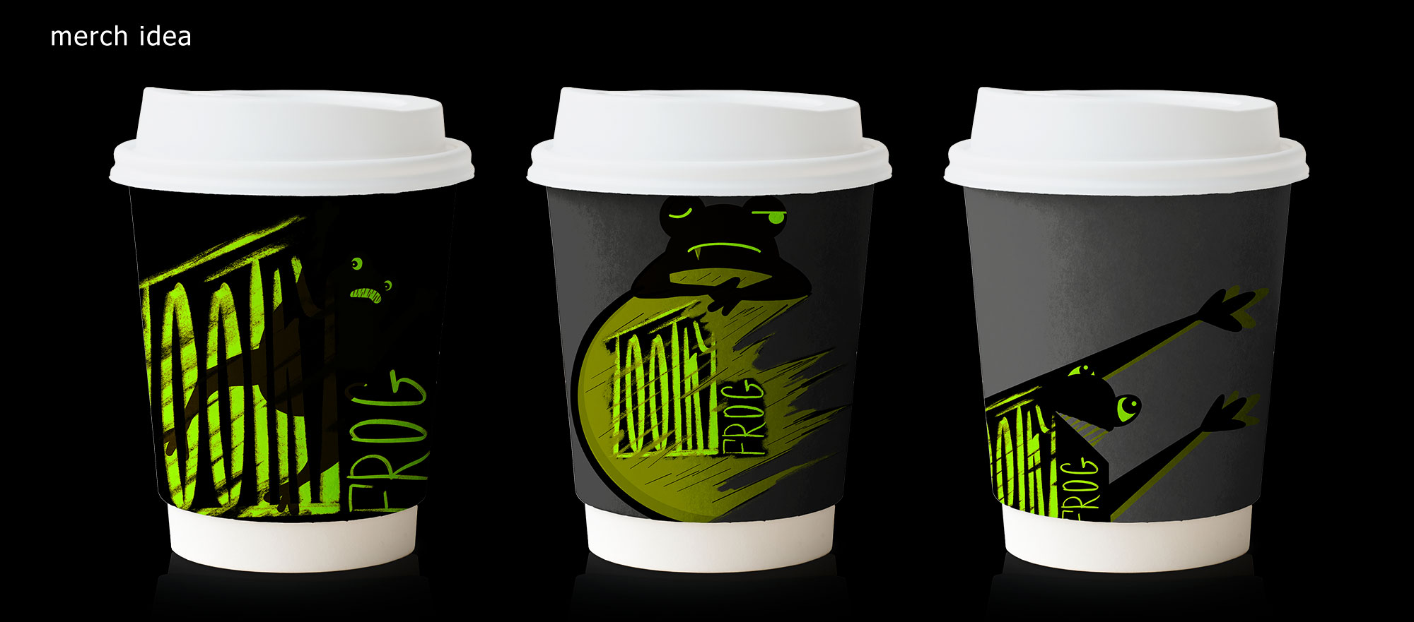 Toothy FROG (logo merch) — Изображение №4 — Брендинг, Иллюстрация на Dprofile