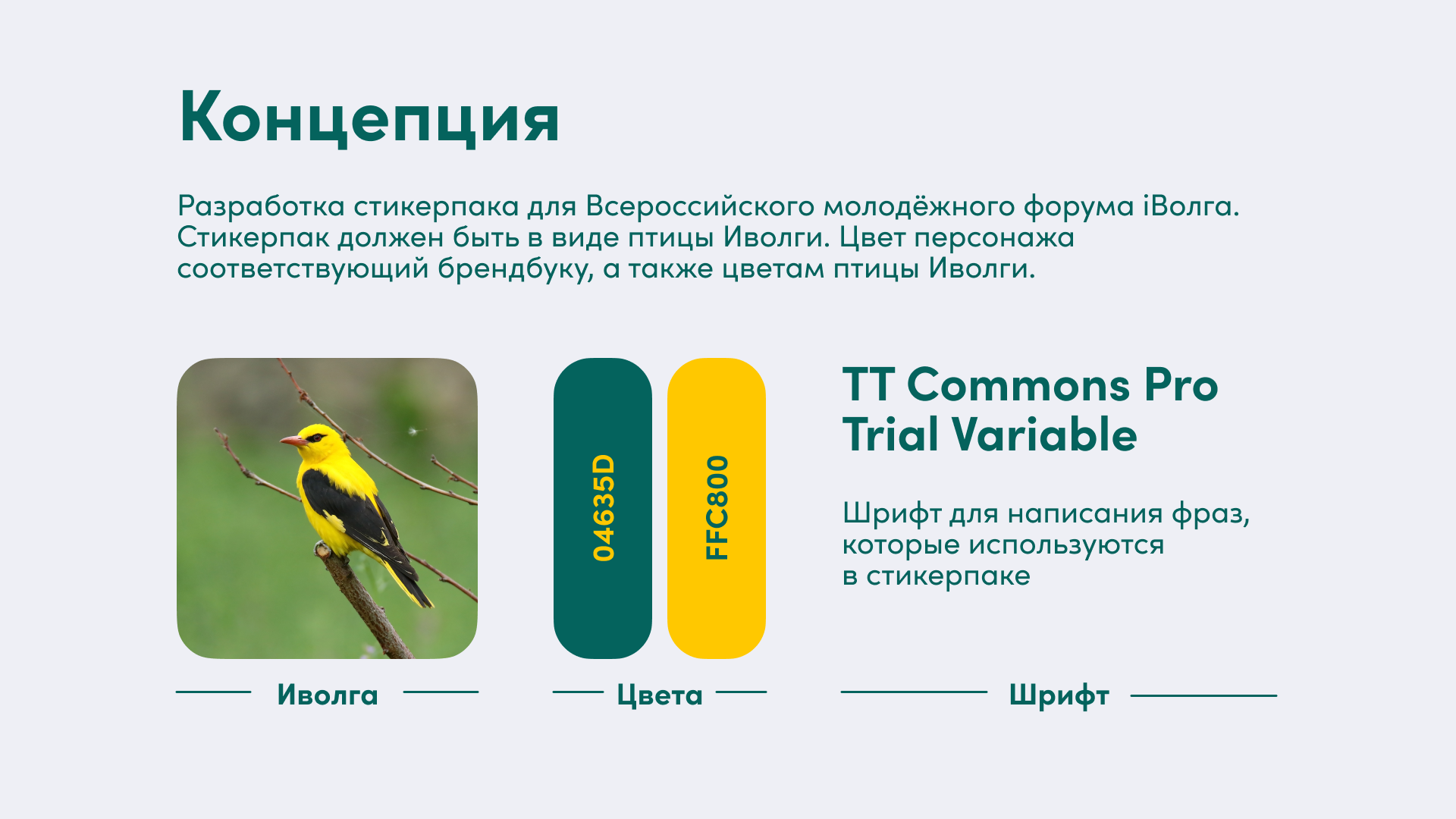 Стикерпак Иволга для Всероссийского форума — Изображение №2 — Иллюстрация на Dprofile