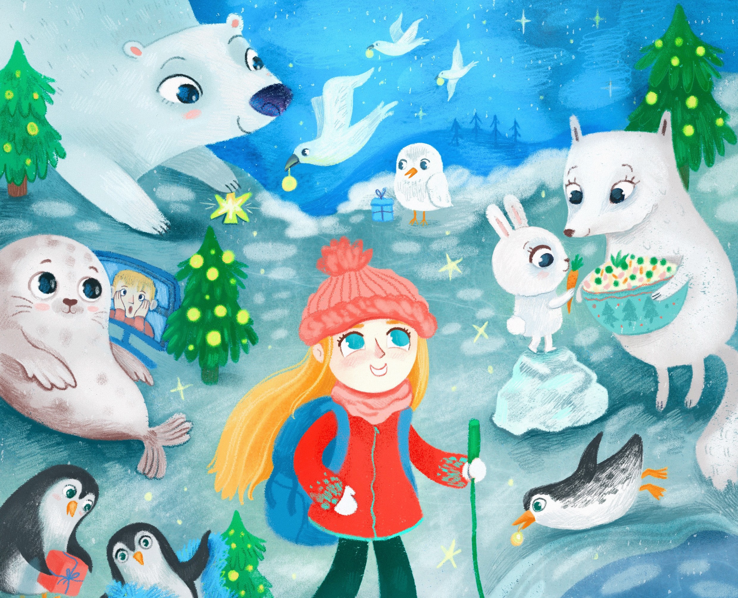 Сказочная зима — иллюстрации — Иллюстрация на Dprofile