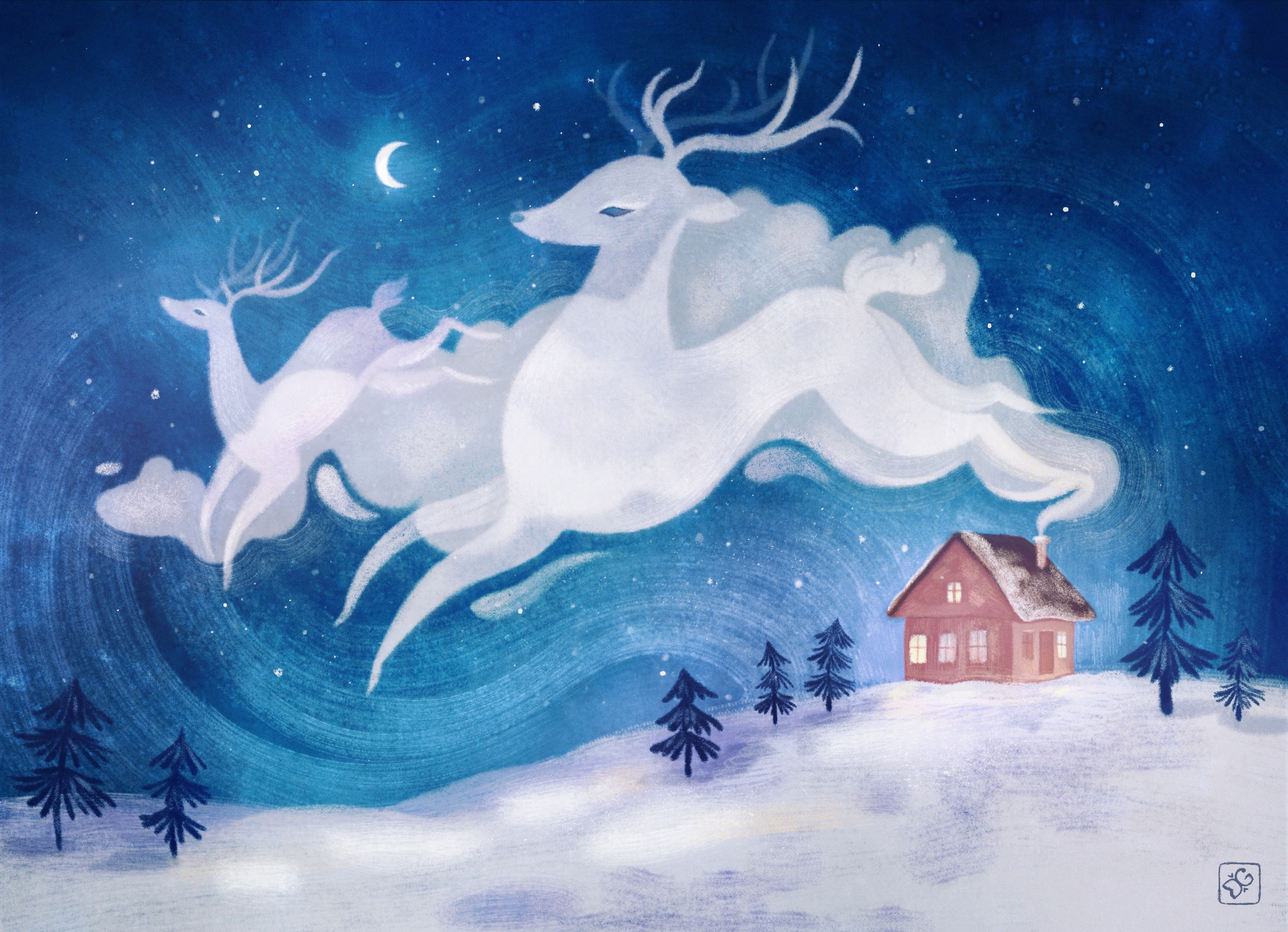 Сказочная зима — иллюстрации — Изображение №5 — Иллюстрация на Dprofile