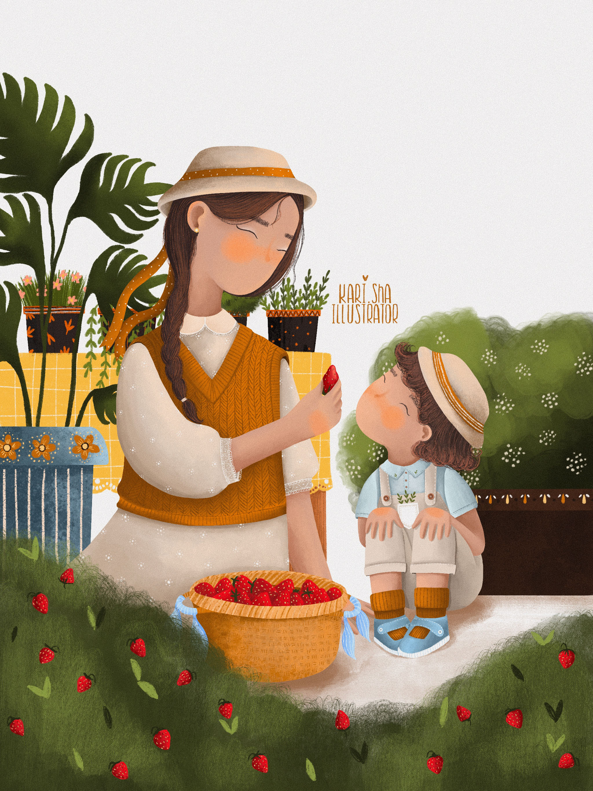 Postcards on the theme "Gardening". — Изображение №8 — Иллюстрация, Графика на Dprofile