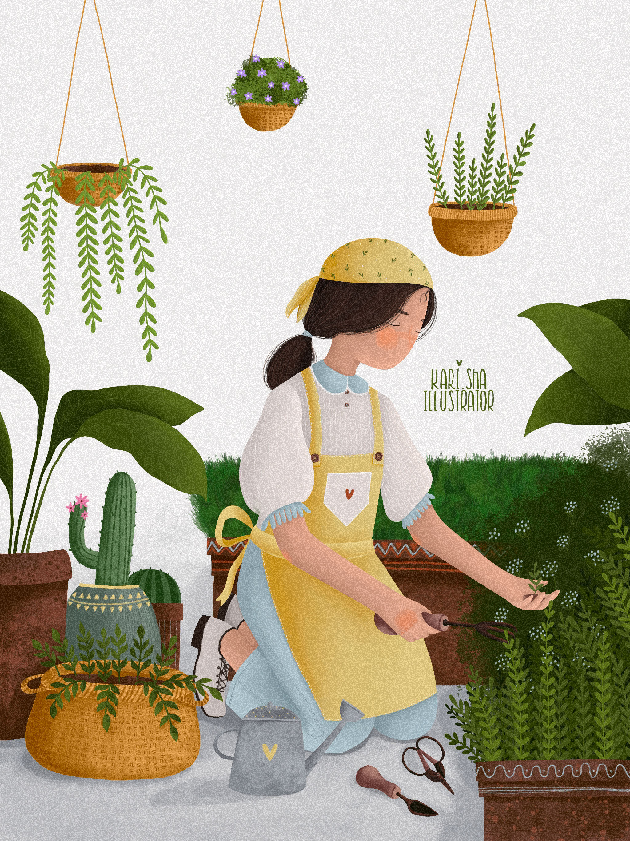 Postcards on the theme "Gardening". — Изображение №3 — Иллюстрация, Графика на Dprofile