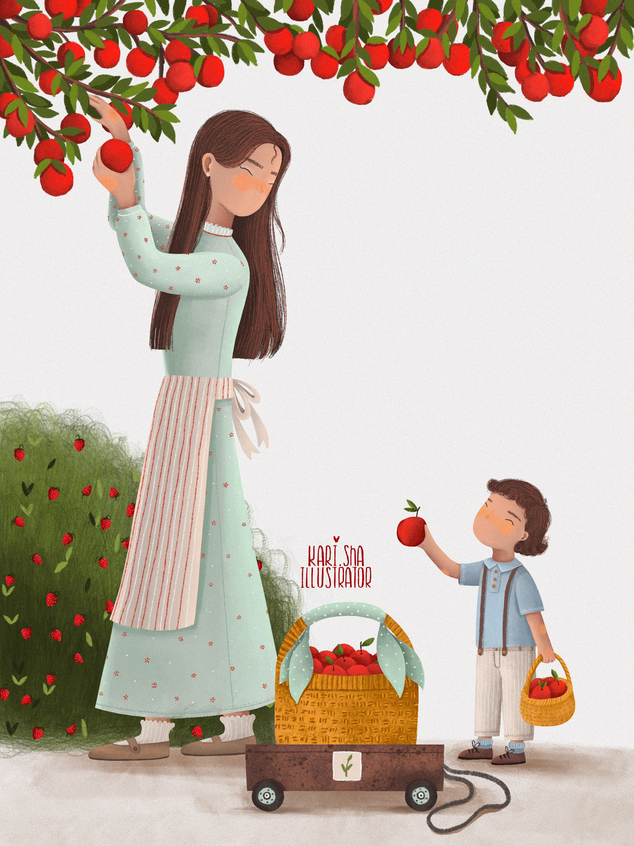 Postcards on the theme "Gardening". — Изображение №11 — Иллюстрация, Графика на Dprofile