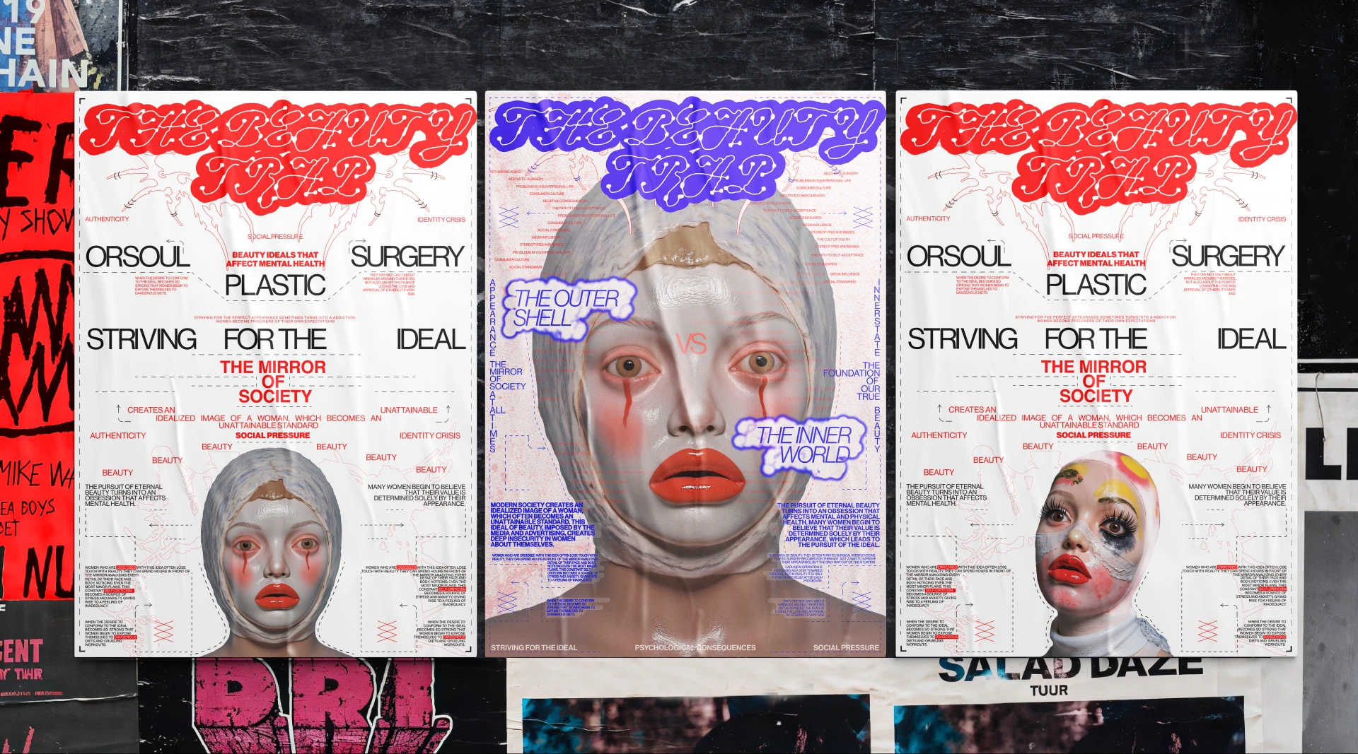 Коллекция постеров BEAUTY TRAP — Изображение №4 — Брендинг, Графика на Dprofile