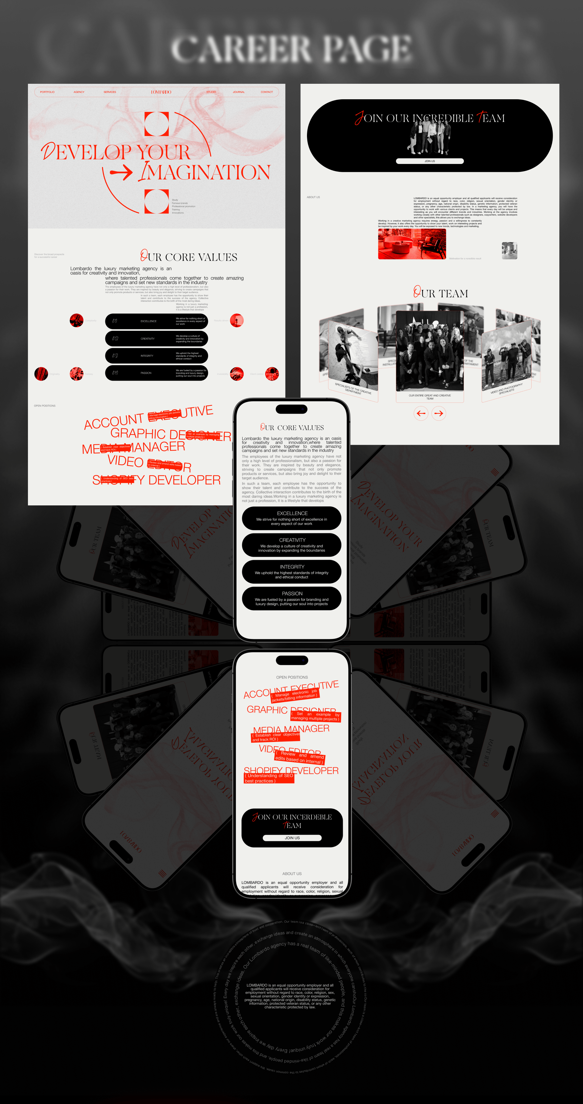 LOMBARDO AGENCY | Corparate website — Изображение №12 — Интерфейсы на Dprofile