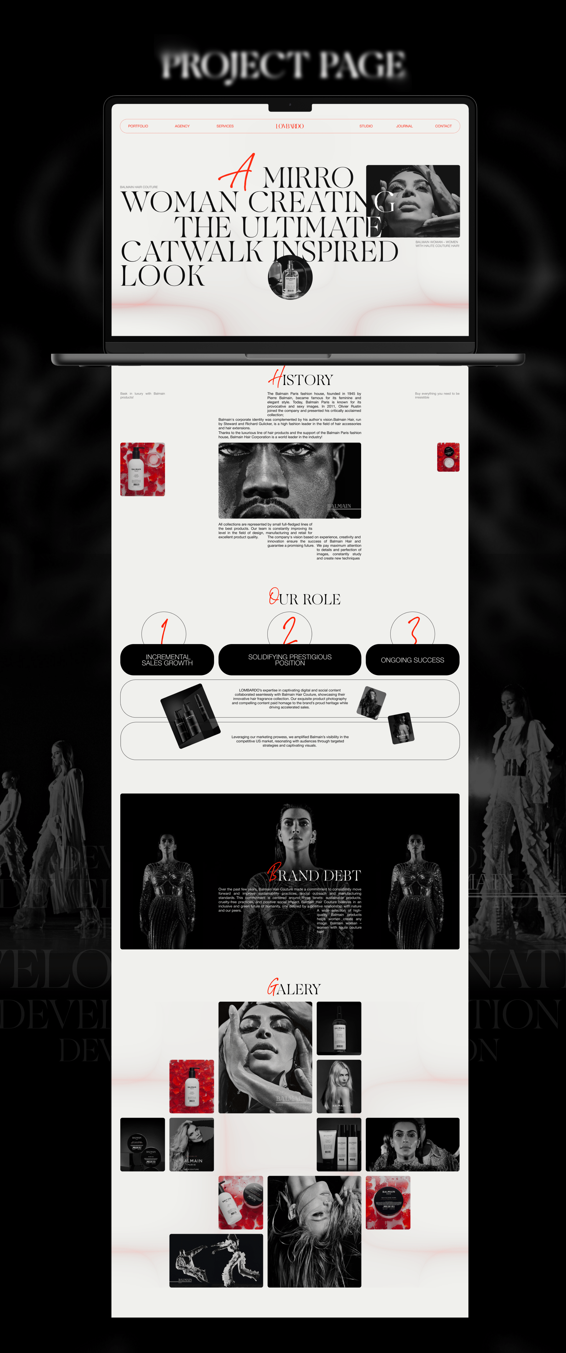 LOMBARDO AGENCY | Corparate website — Изображение №8 — Интерфейсы на Dprofile