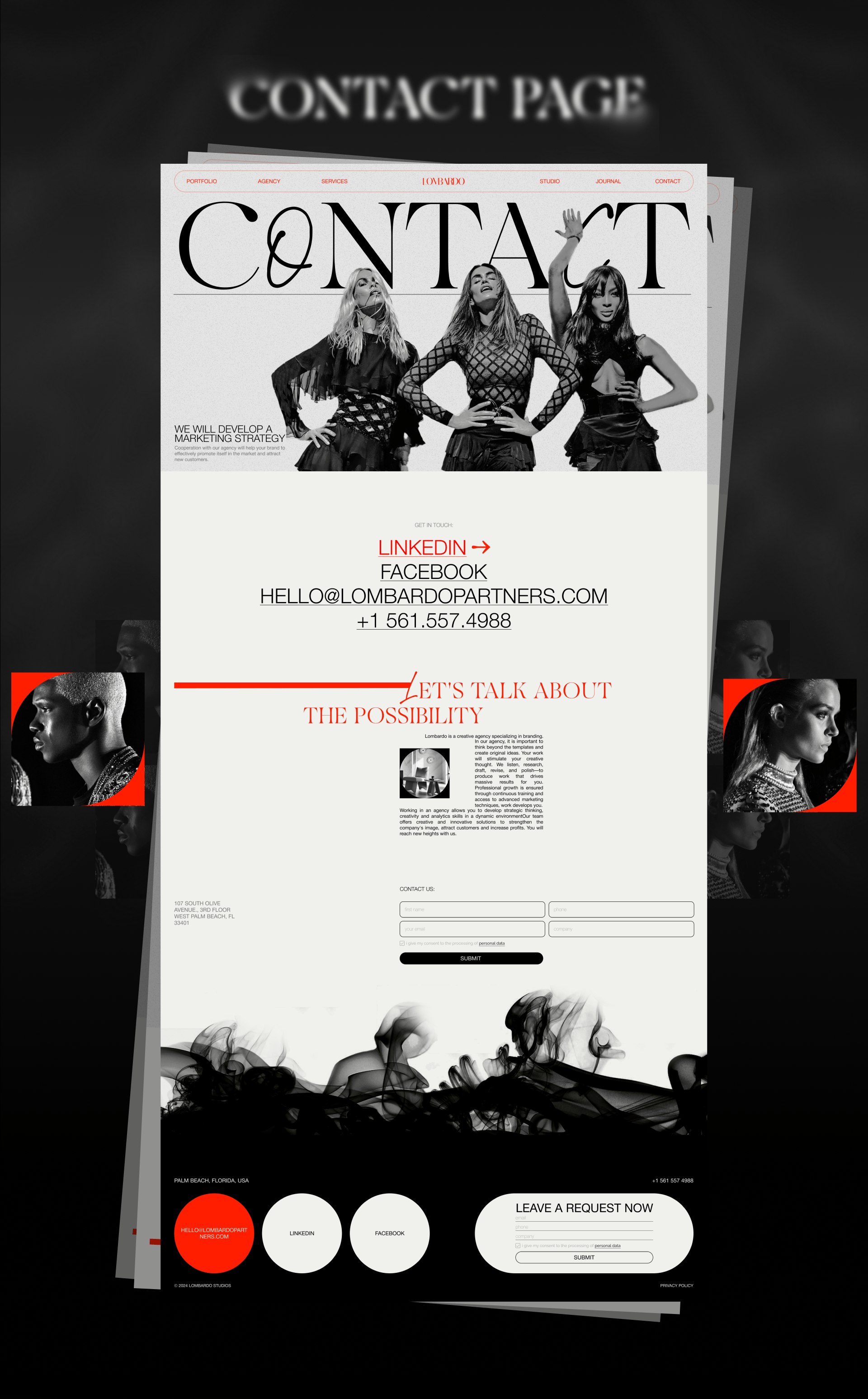 LOMBARDO AGENCY | Corparate website — Изображение №14 — Интерфейсы на Dprofile