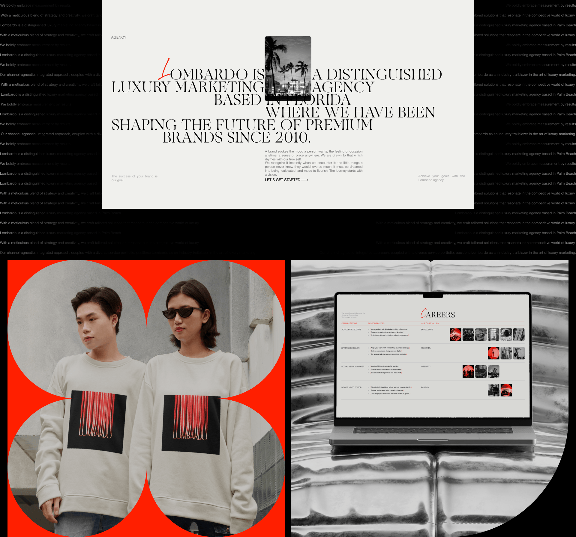 LOMBARDO AGENCY | Corparate website — Изображение №5 — Интерфейсы на Dprofile