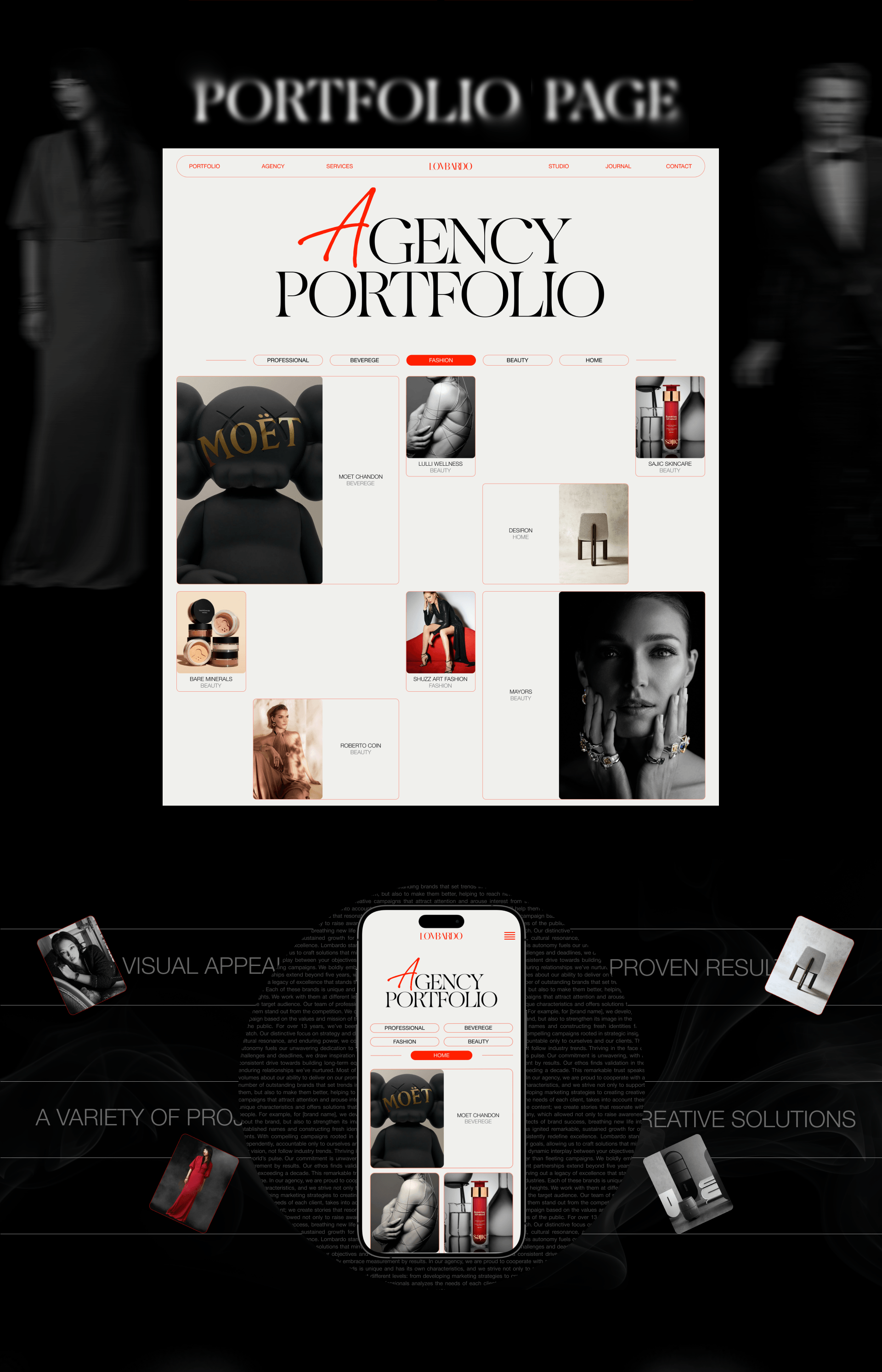 LOMBARDO AGENCY | Corparate website — Изображение №11 — Интерфейсы на Dprofile