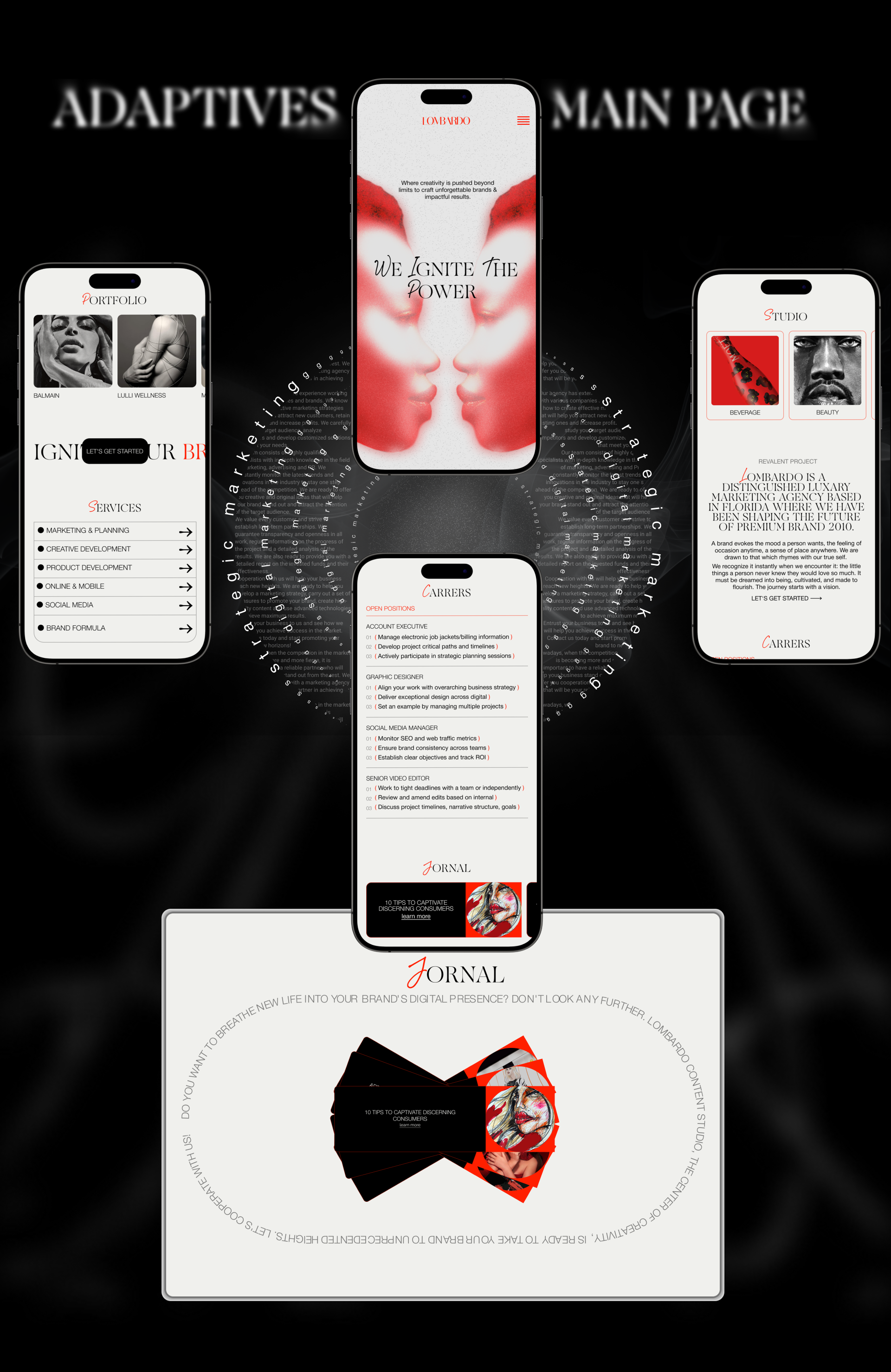 LOMBARDO AGENCY | Corparate website — Изображение №6 — Интерфейсы на Dprofile