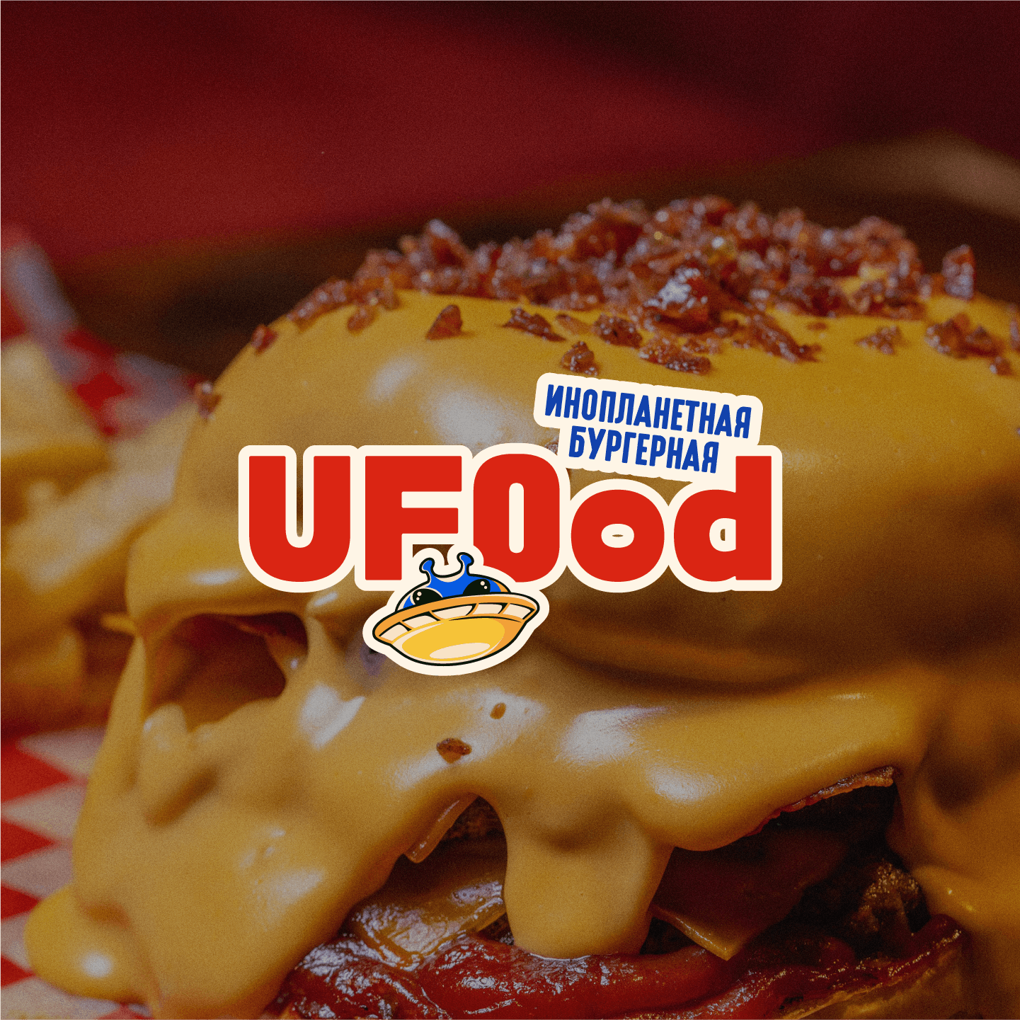 UFOod — Фирменный стиль, кафе, бургеры, брендинг — Изображение №1 — Брендинг, Иллюстрация на Dprofile