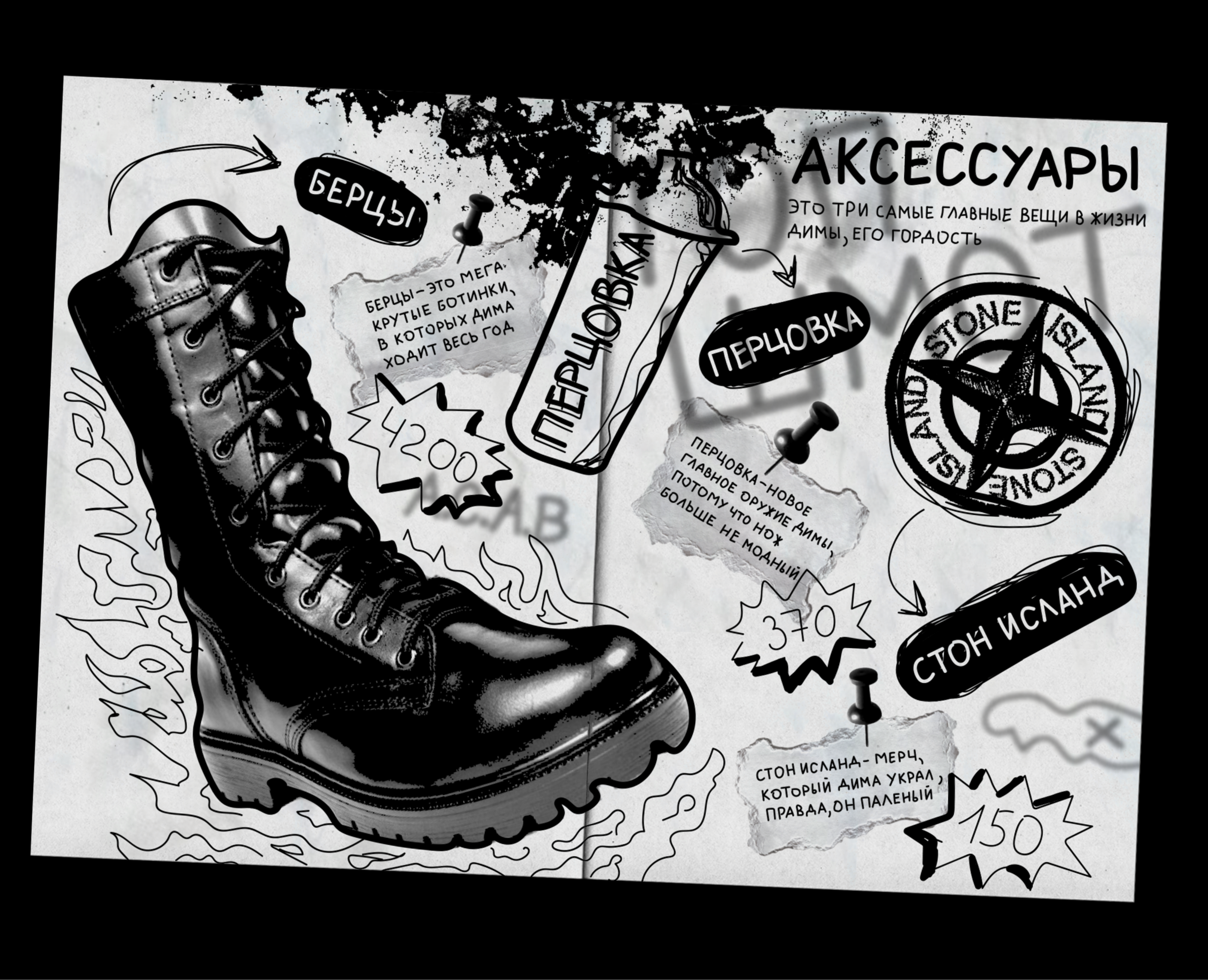 Зин "Дело Димы Мирного" — Иллюстрация, Графика на Dprofile