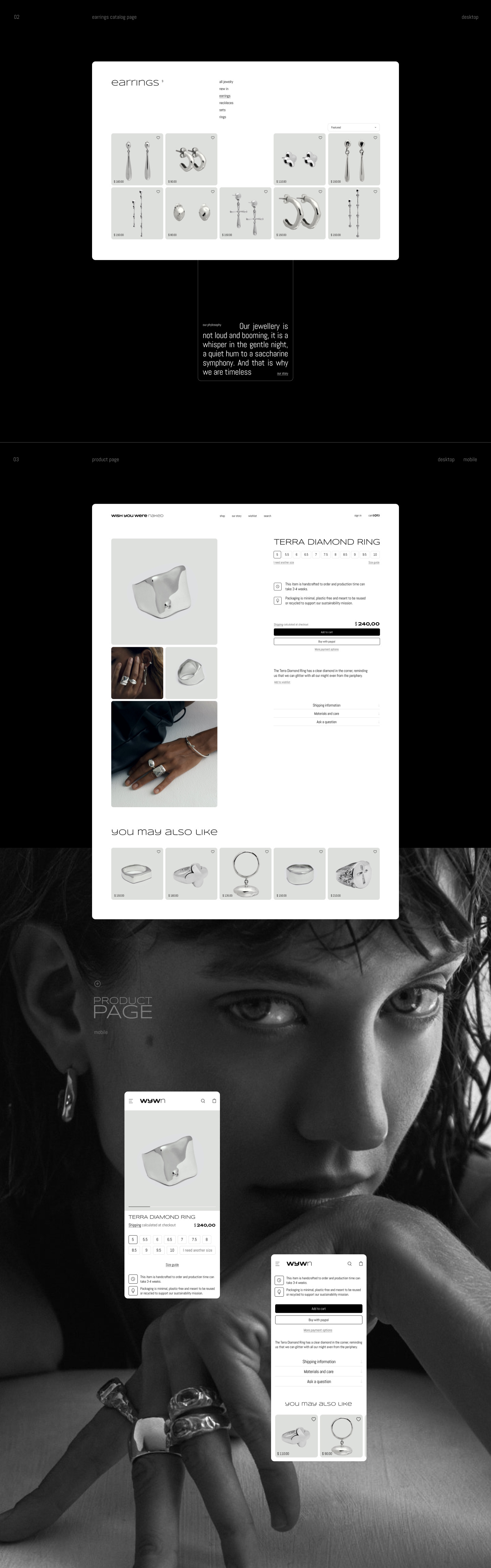 WYWN| E-commerce UX/UI Redesign — Изображение №4 — Брендинг, Интерфейсы на Dprofile