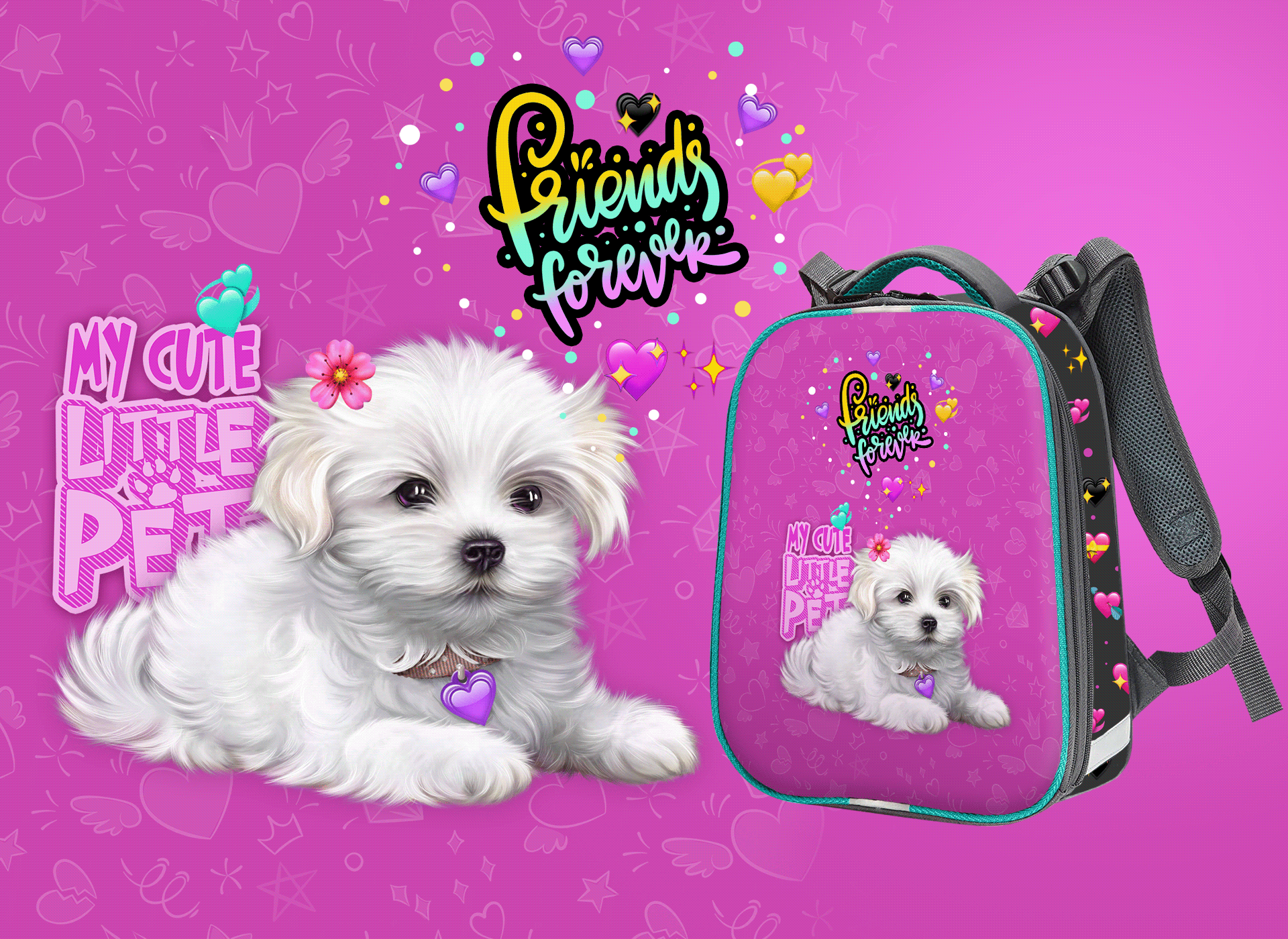 print design for school supplies — Изображение №2 — Иллюстрация на Dprofile