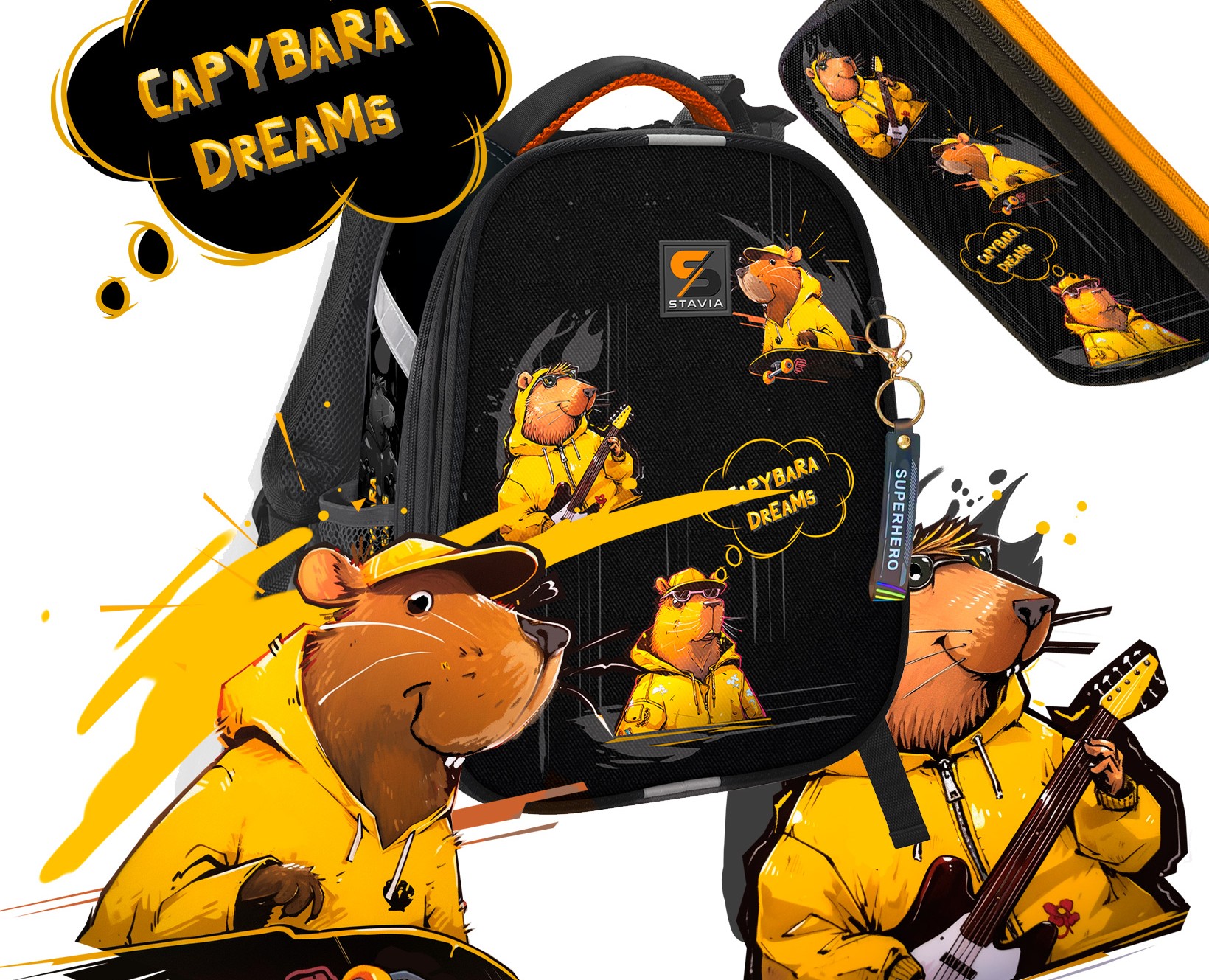 print design for school supplies — Иллюстрация на Dprofile