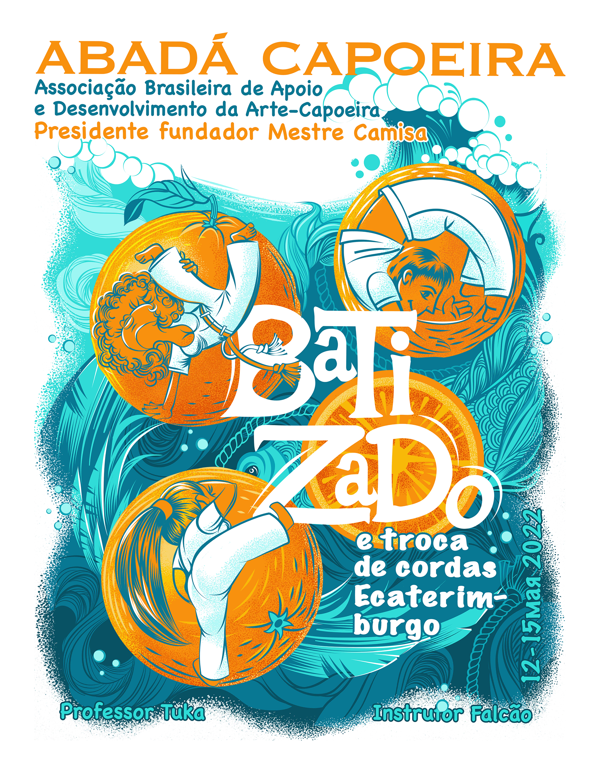 ABADA - CAPOEIRA. Design de camiseta para batizada 2022 — Изображение №2 — Иллюстрация, Графика на Dprofile