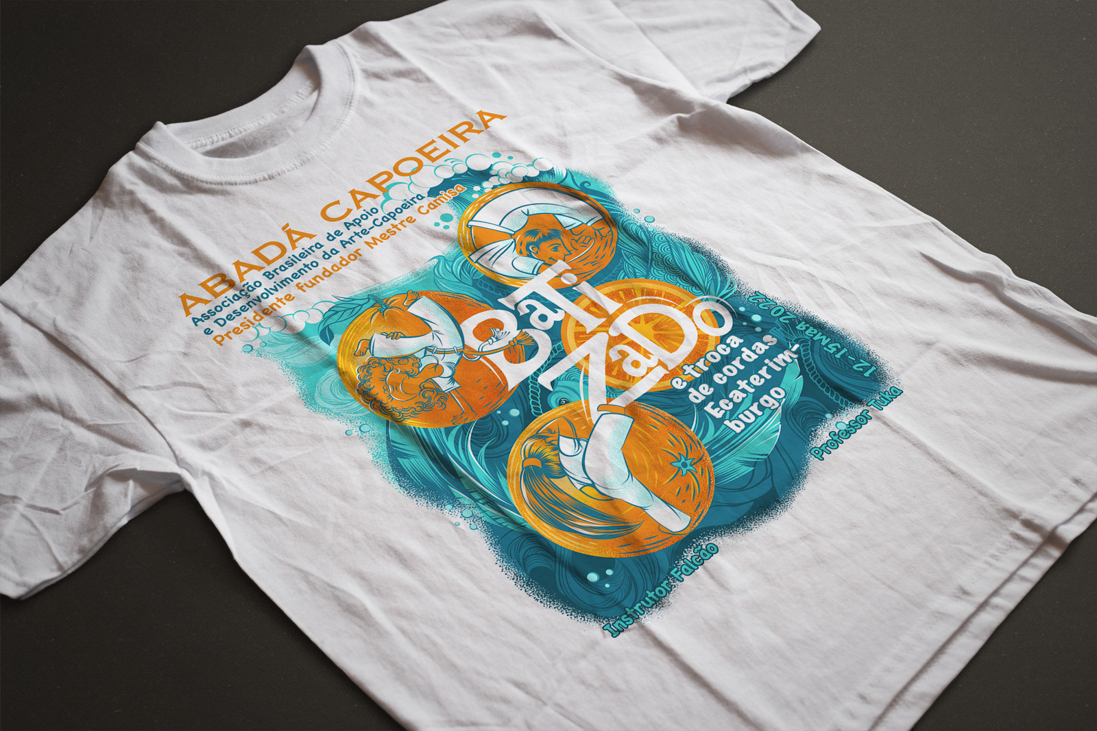 ABADA - CAPOEIRA. Design de camiseta para batizada 2022 — Изображение №1 — Иллюстрация, Графика на Dprofile