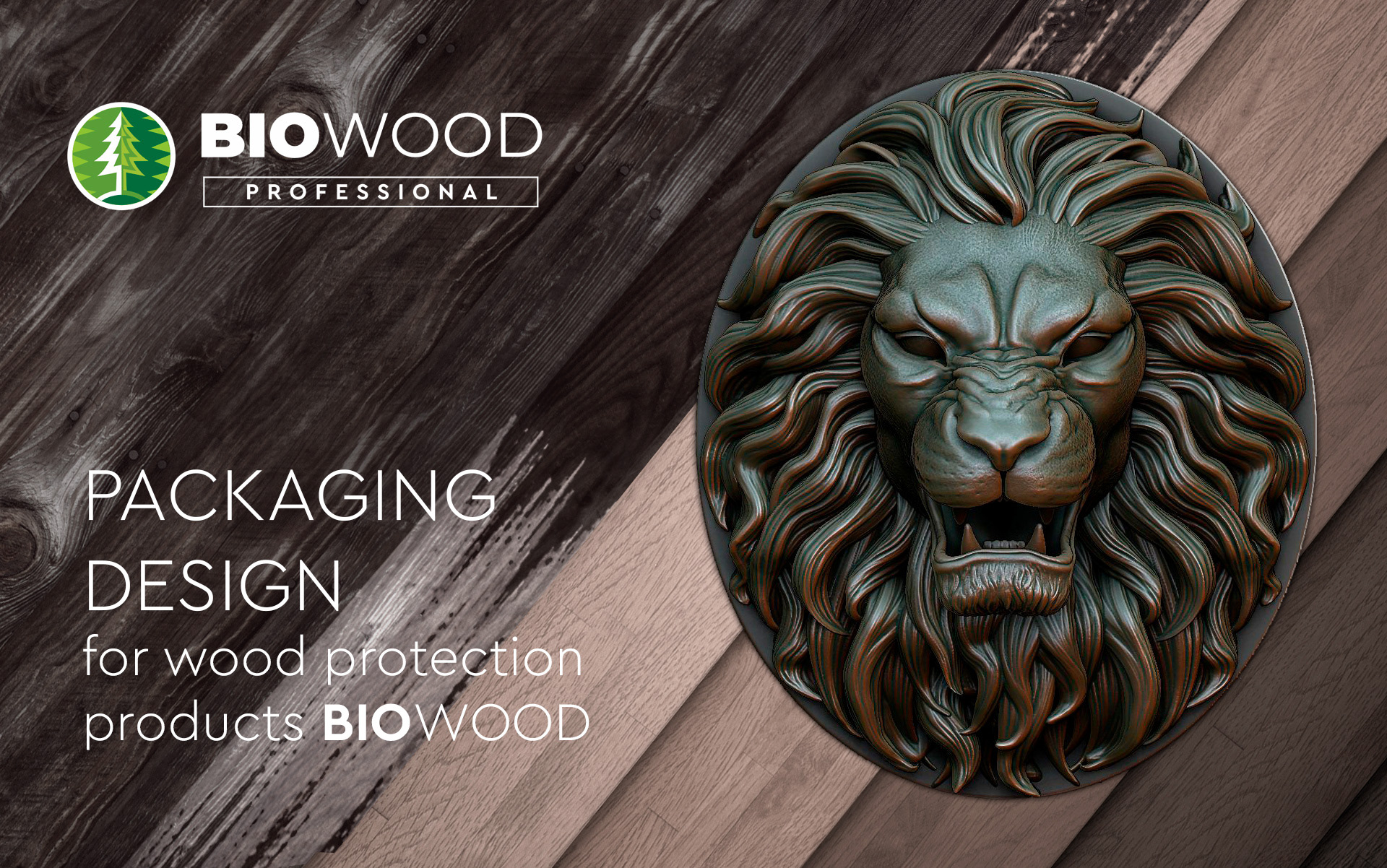 Packaging design for wood protection products BIOWOOD — Изображение №1 — Интерфейсы, Брендинг на Dprofile