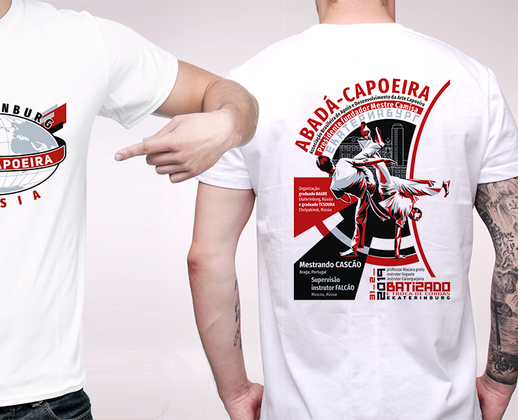 ABADA - CAPOEIRA. Design de camiseta para batizada 2022 — Иллюстрация, Графика на Dprofile