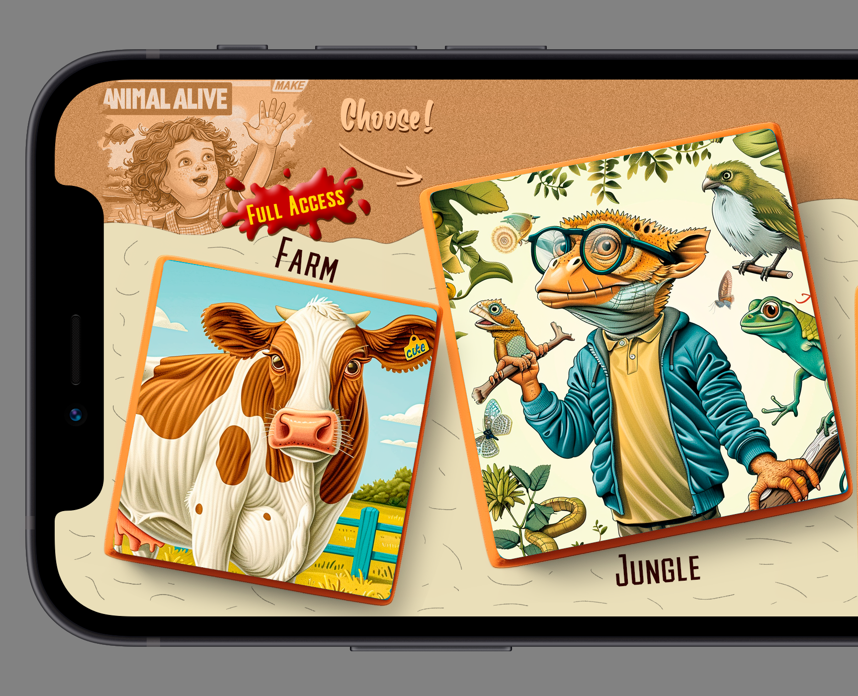 online game design for young children — Интерфейсы, Иллюстрация на Dprofile