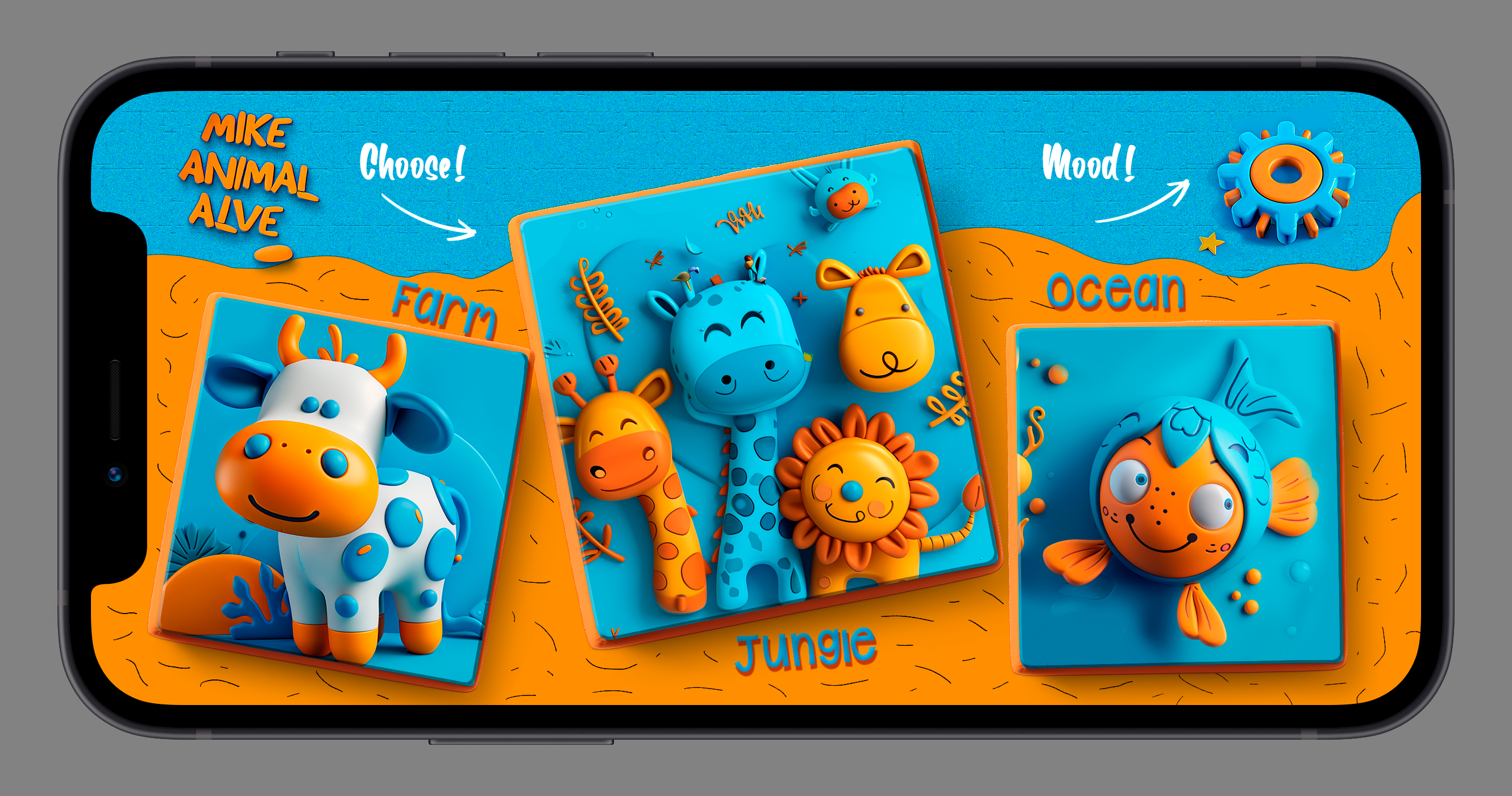 online game design for young children — Изображение №1 — Интерфейсы, Иллюстрация на Dprofile