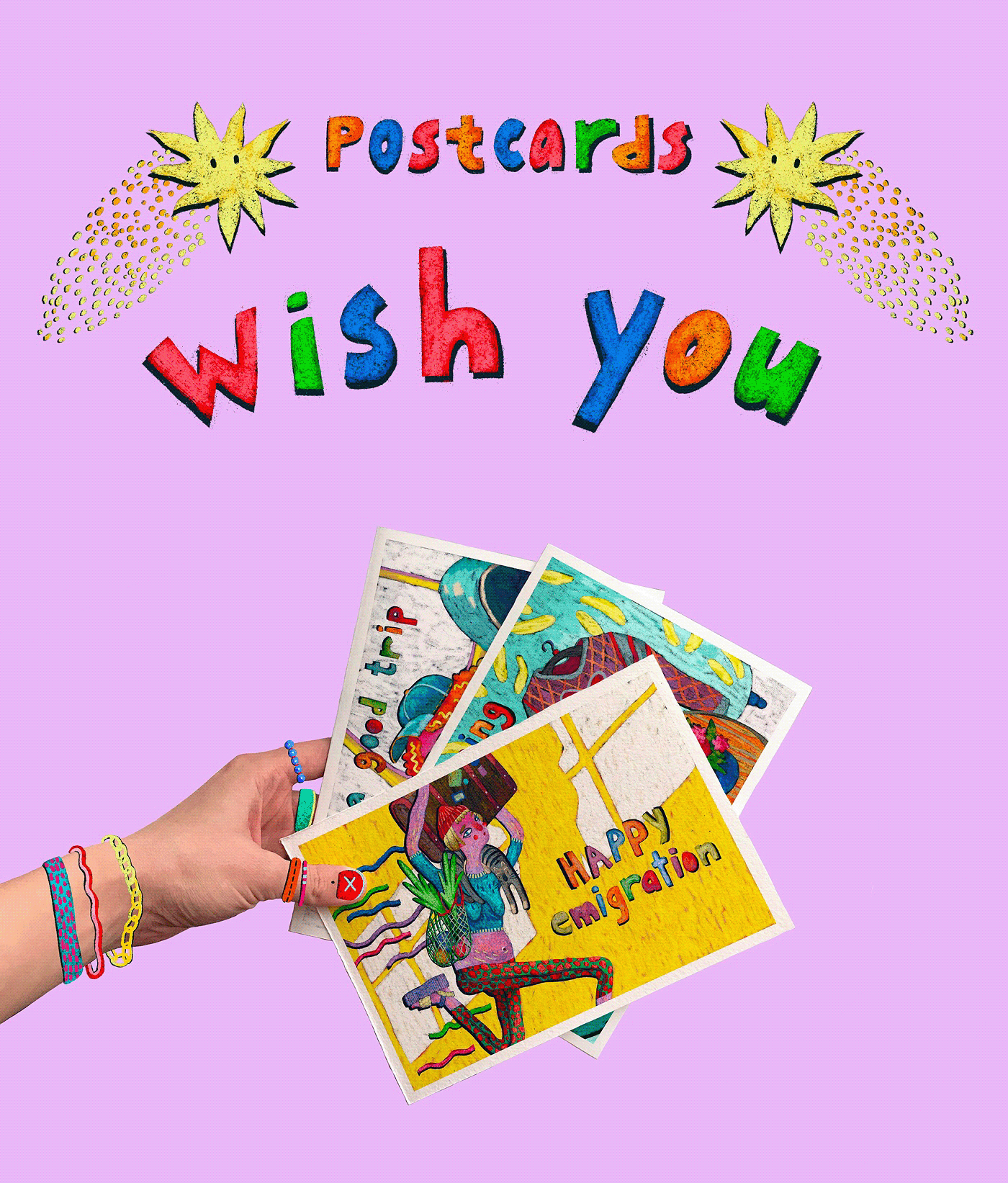 Postcards Wish You — Изображение №1 — Иллюстрация на Dprofile