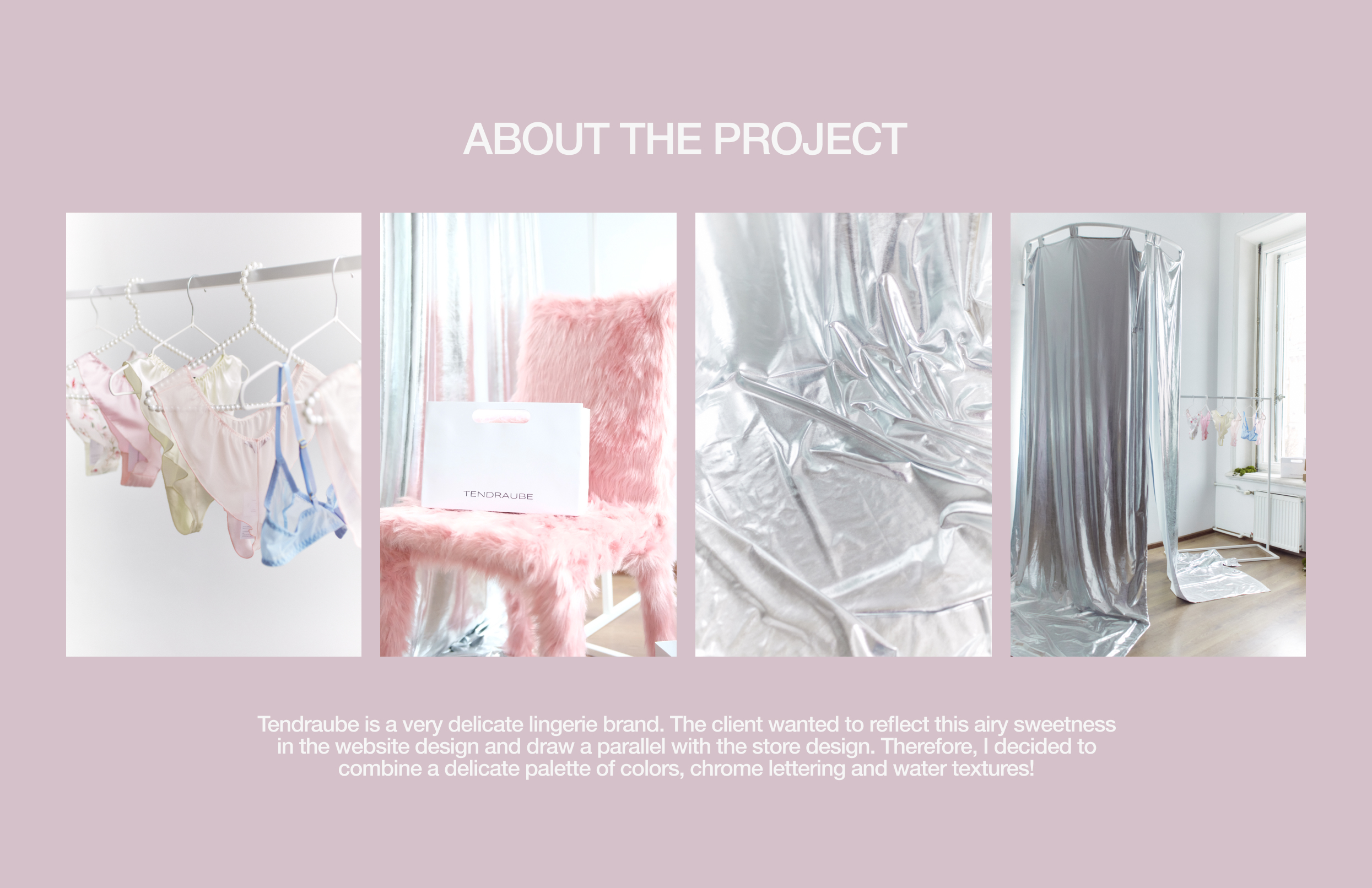 Website design for a lingerie brand TENDRAUBE — Изображение №2 — Интерфейсы, Брендинг на Dprofile
