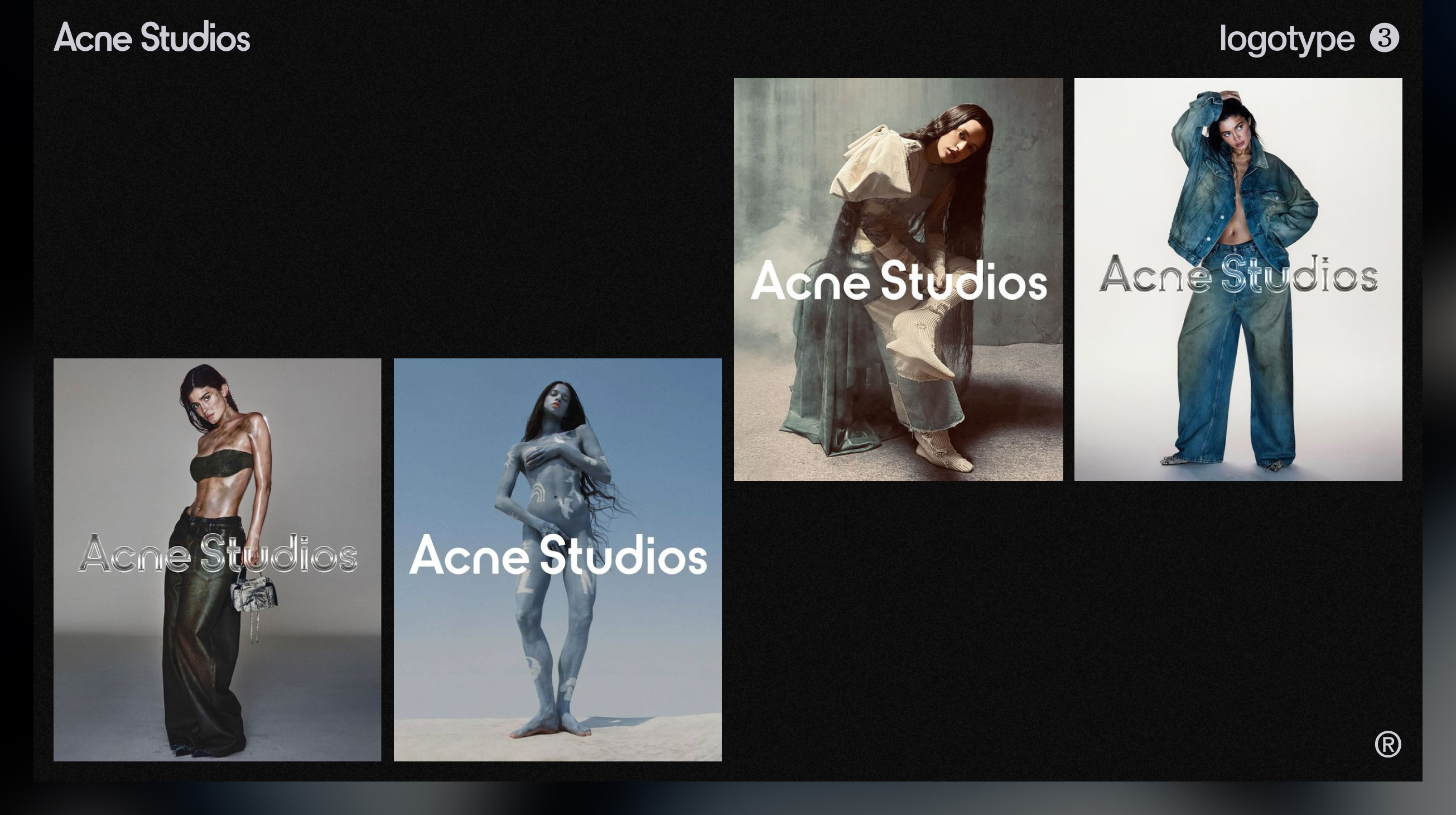 Acne studios identity analysis — Изображение №3 — Брендинг, Графика на Dprofile