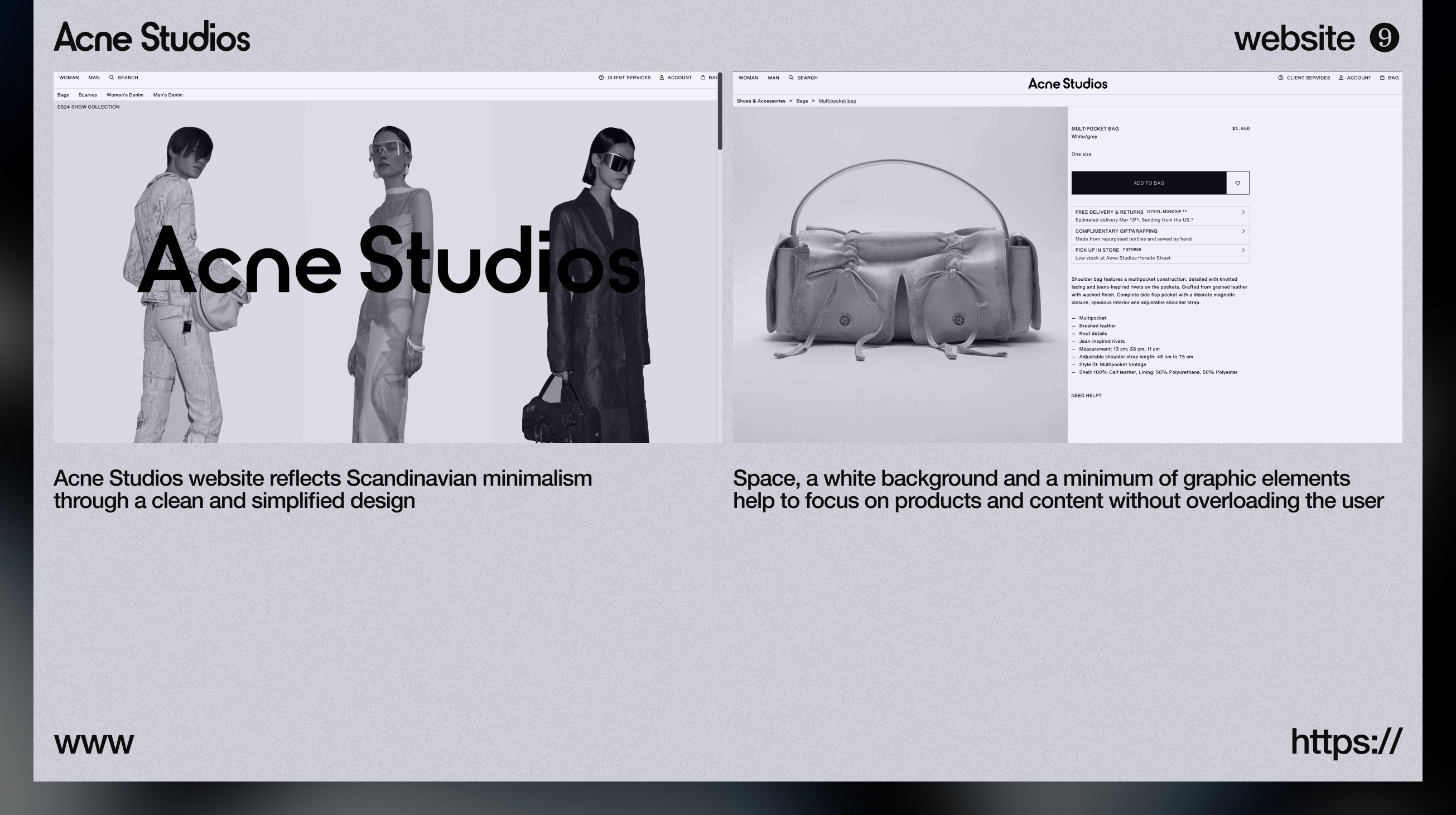 Acne studios identity analysis — Изображение №9 — Брендинг, Графика на Dprofile