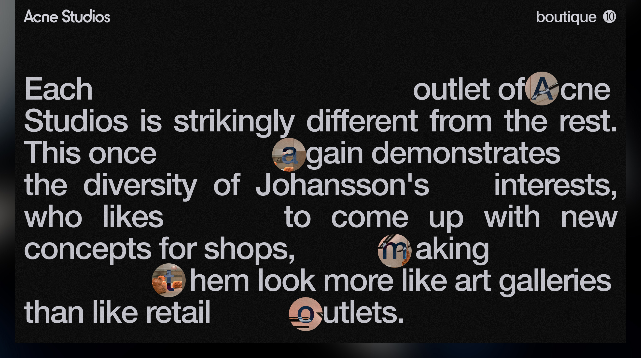 Acne studios identity analysis — Изображение №10 — Брендинг, Графика на Dprofile