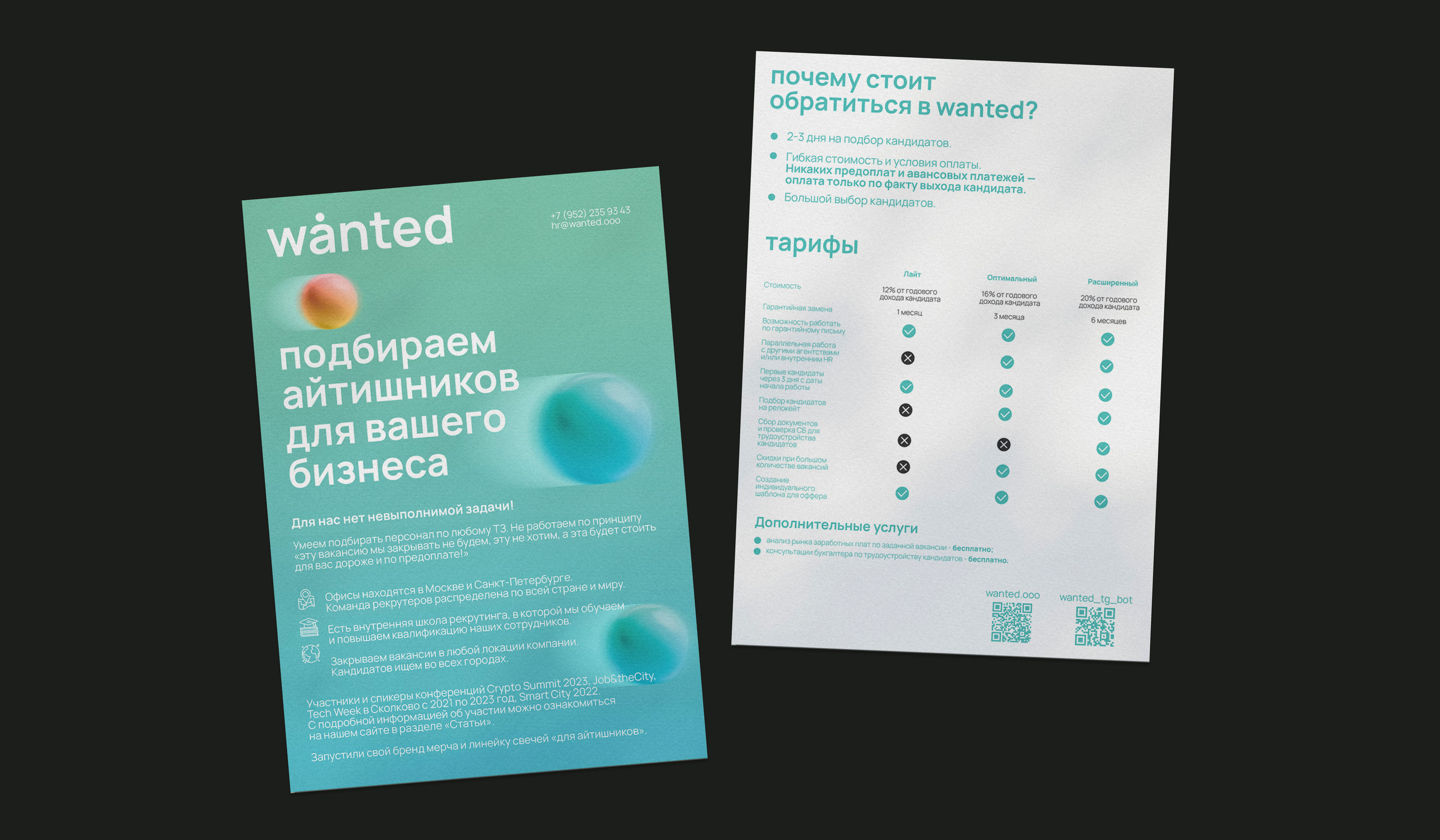 WANTED — ребрендинг для рекрутингового агентства — Изображение №5 — Брендинг на Dprofile
