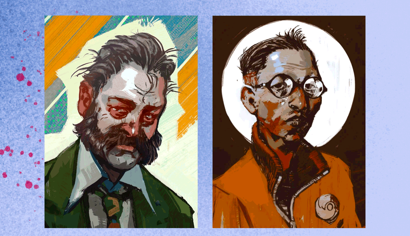 mugtoku. Disco Elysium. Sticker pack — Изображение №4 — Иллюстрация на Dprofile