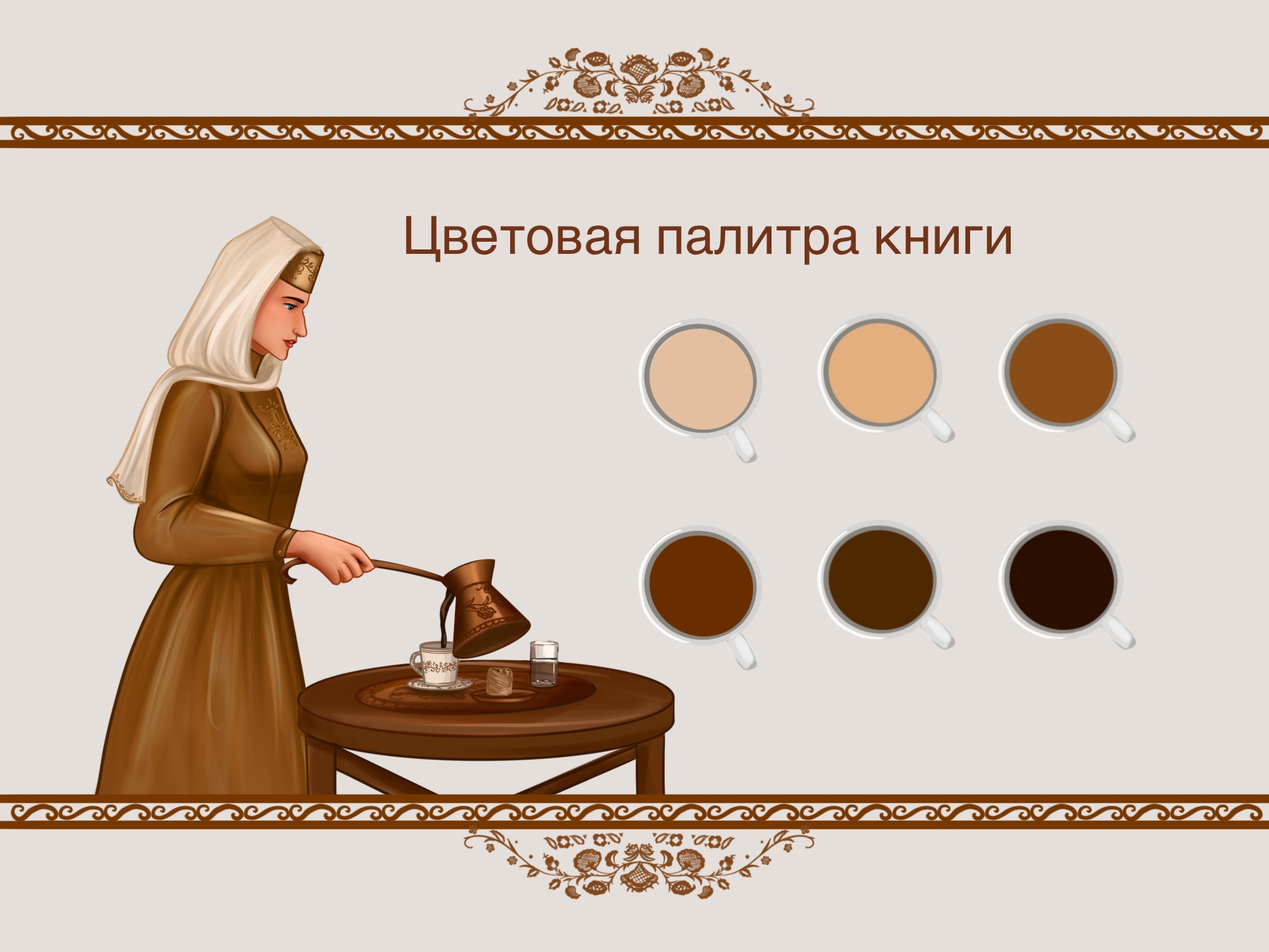 Книга о кофейных традициях крымских татар — Изображение №4 — Иллюстрация, Графика на Dprofile