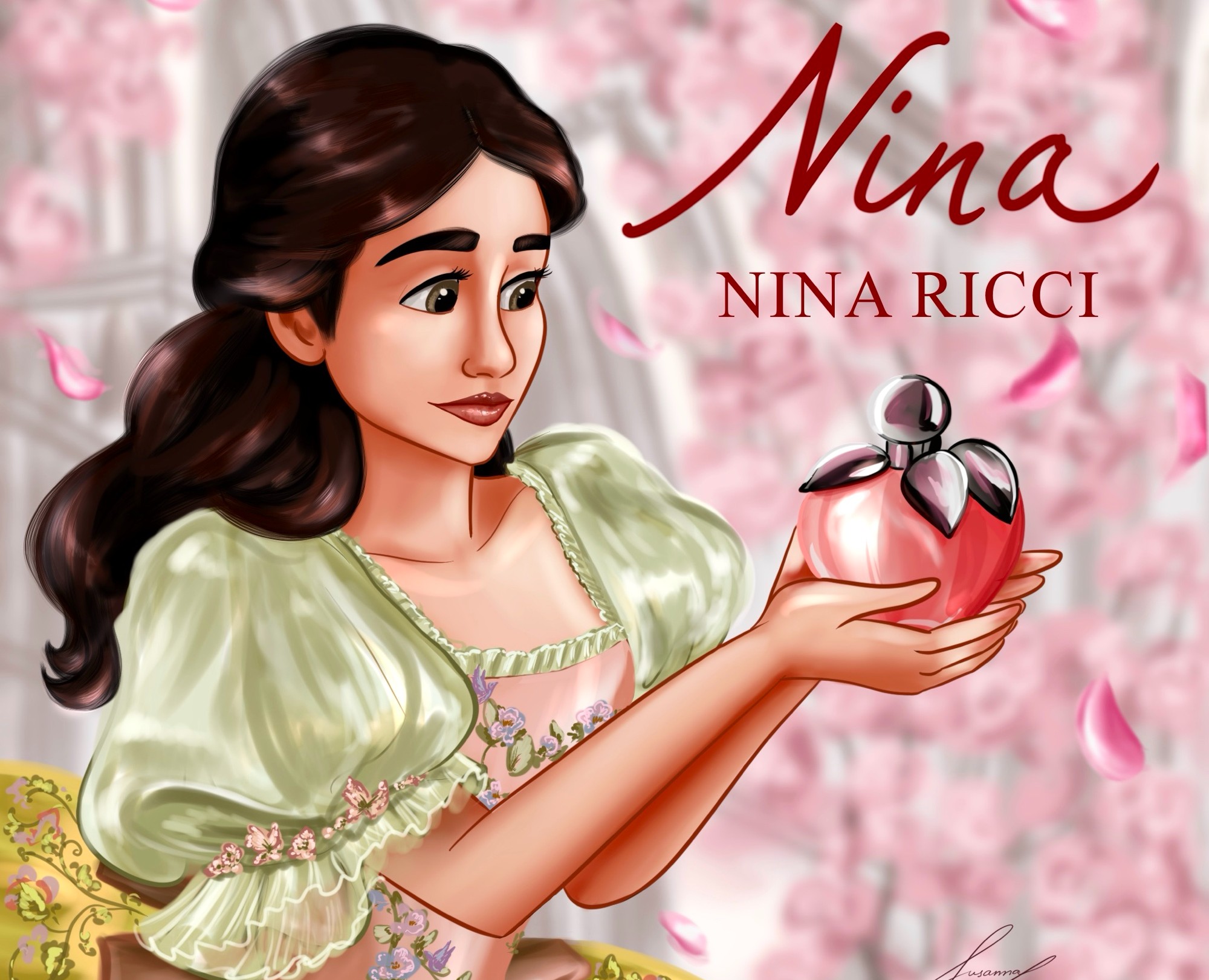 Рекламная иллюстрация парфюма Nina Ricci с Белоснежкой — Брендинг, Иллюстрация на Dprofile