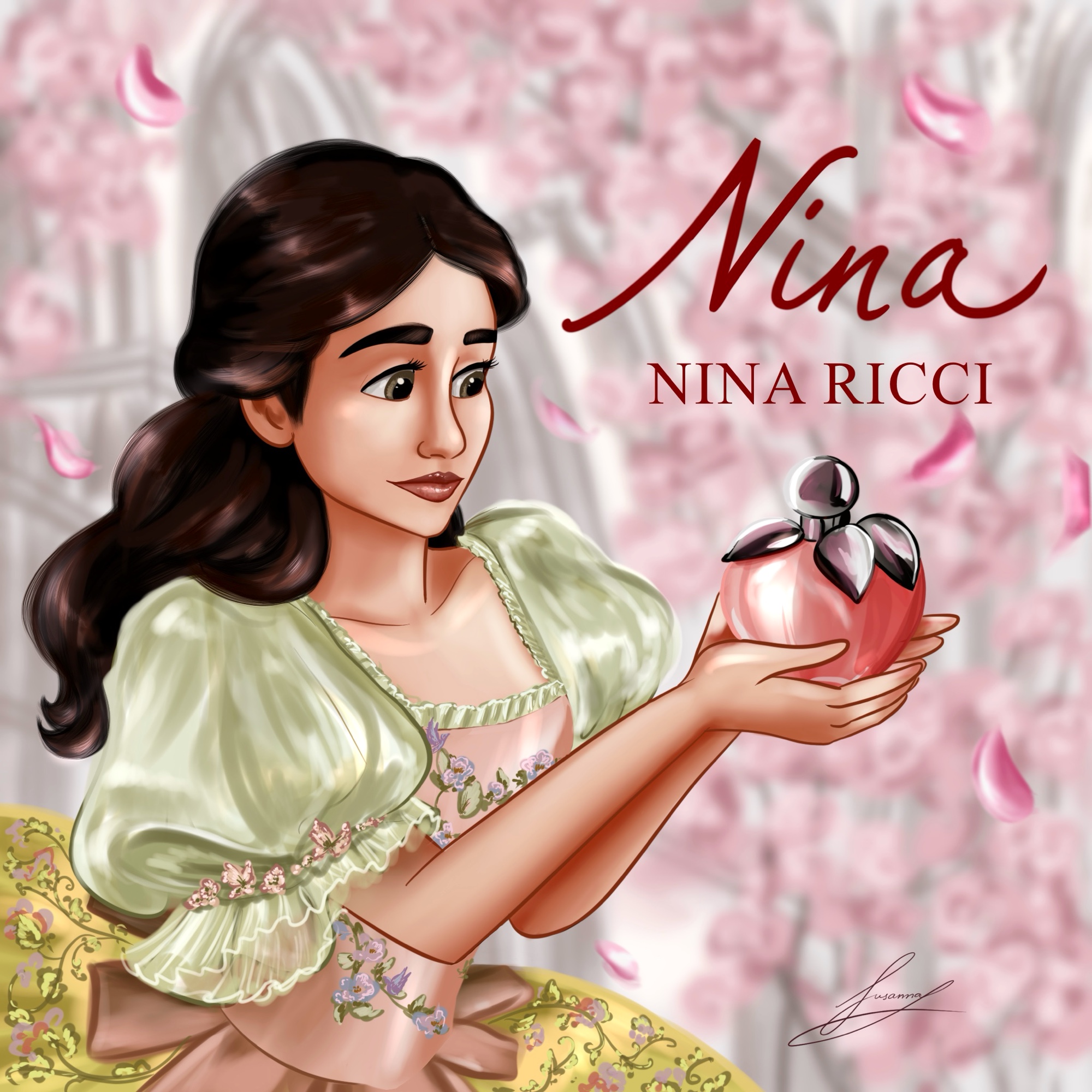 Рекламная иллюстрация парфюма Nina Ricci с Белоснежкой — Изображение №3 — Брендинг, Иллюстрация на Dprofile