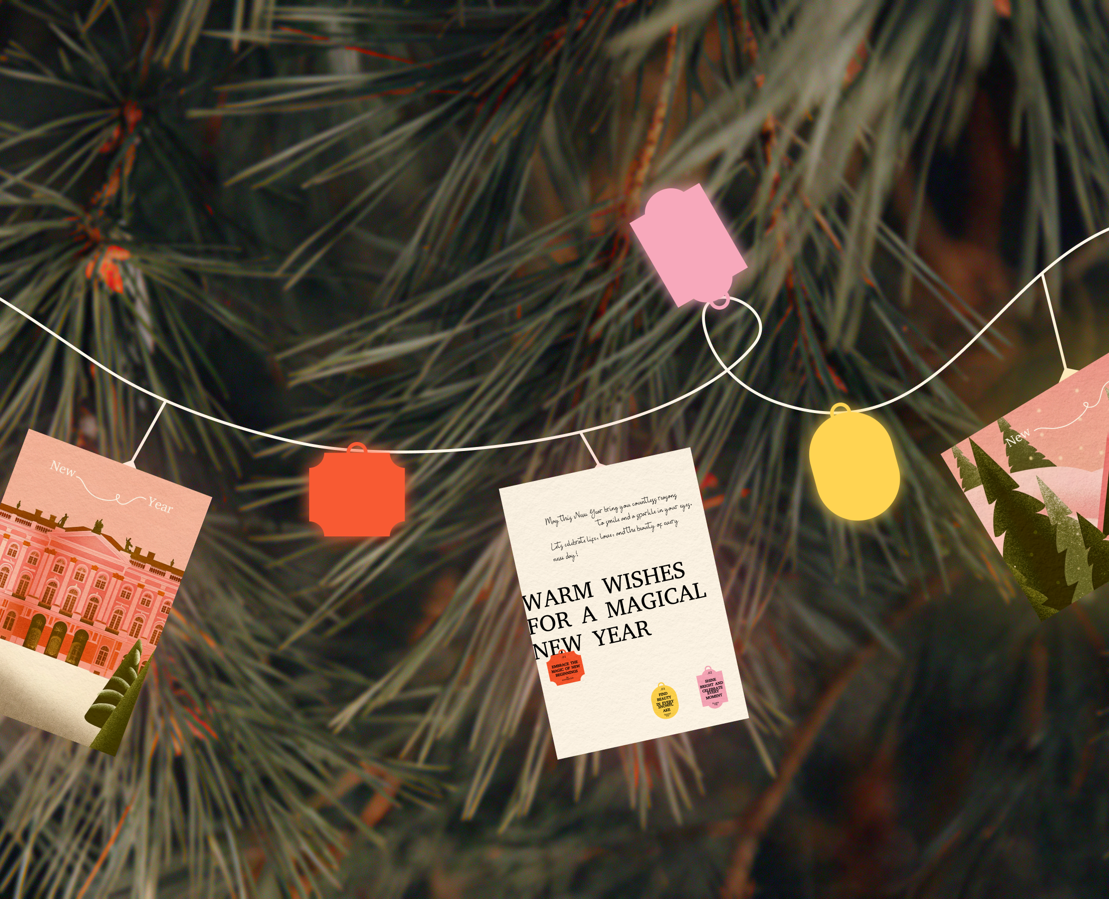 Открытки | New Year | Полиграфия | Новогодние открытки — Иллюстрация, Графика на Dprofile