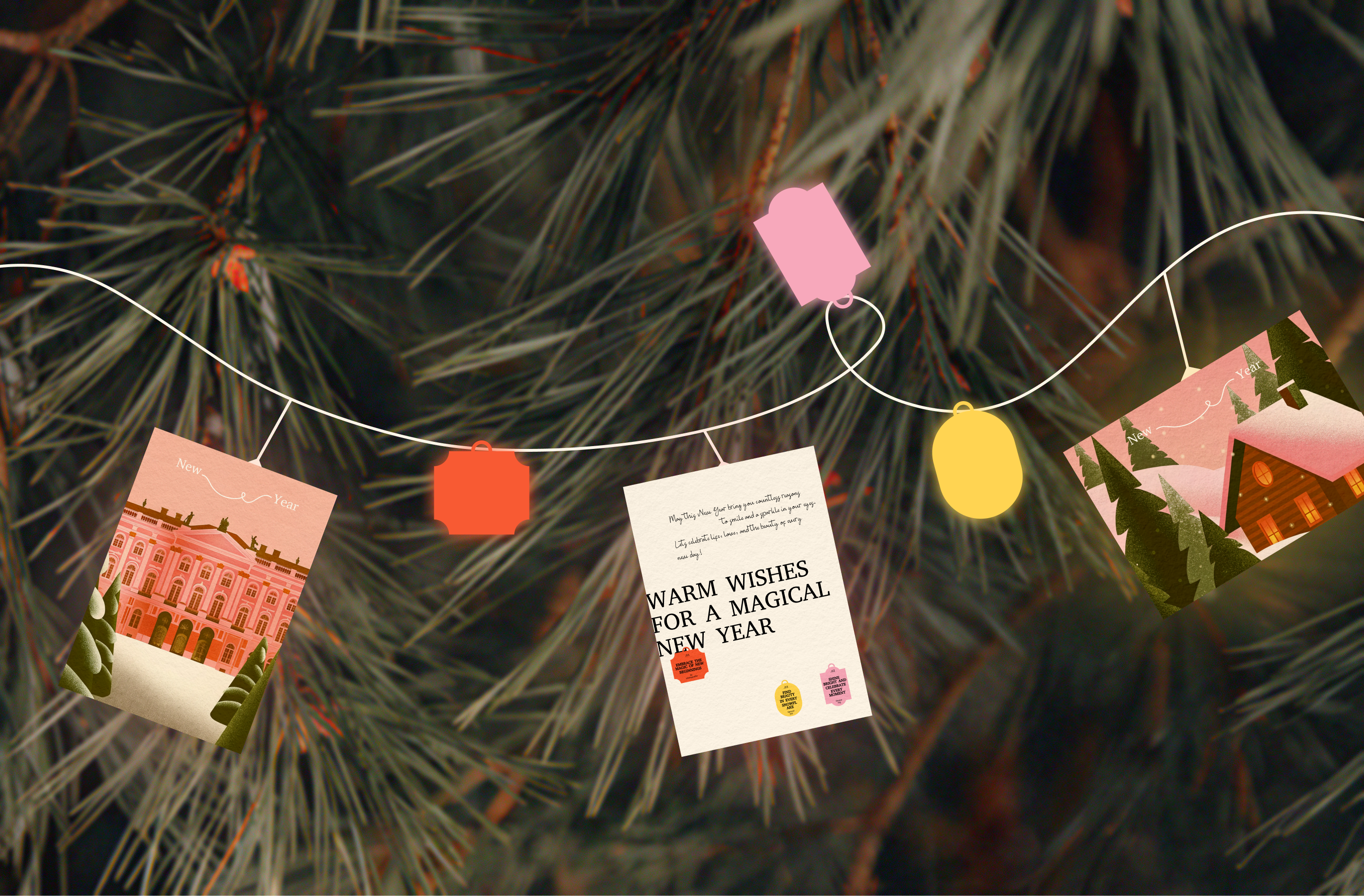 Открытки | New Year | Полиграфия | Новогодние открытки — Изображение №1 — Иллюстрация, Графика на Dprofile