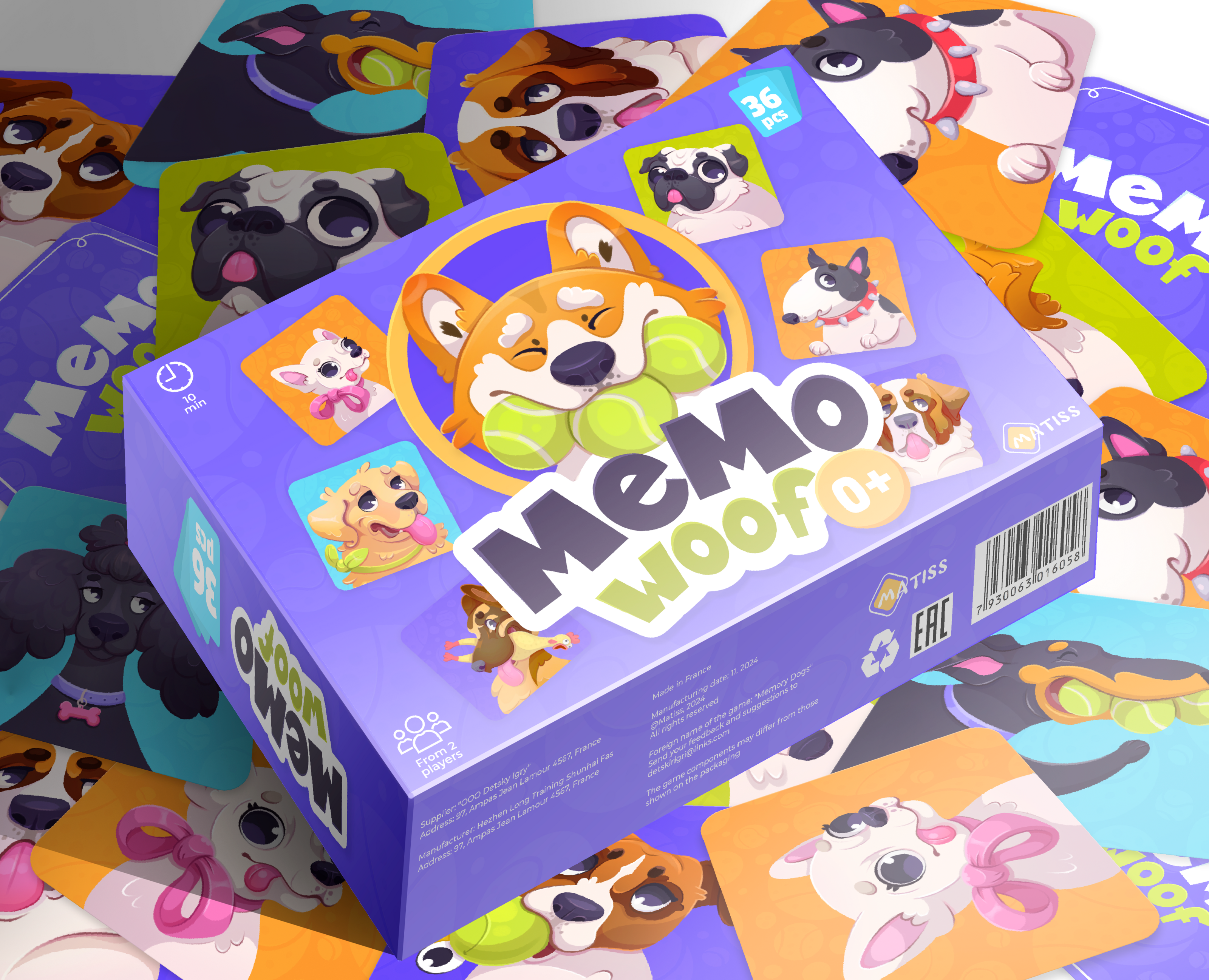 Иллюстрации для настольной игры Мемори на Dprofile