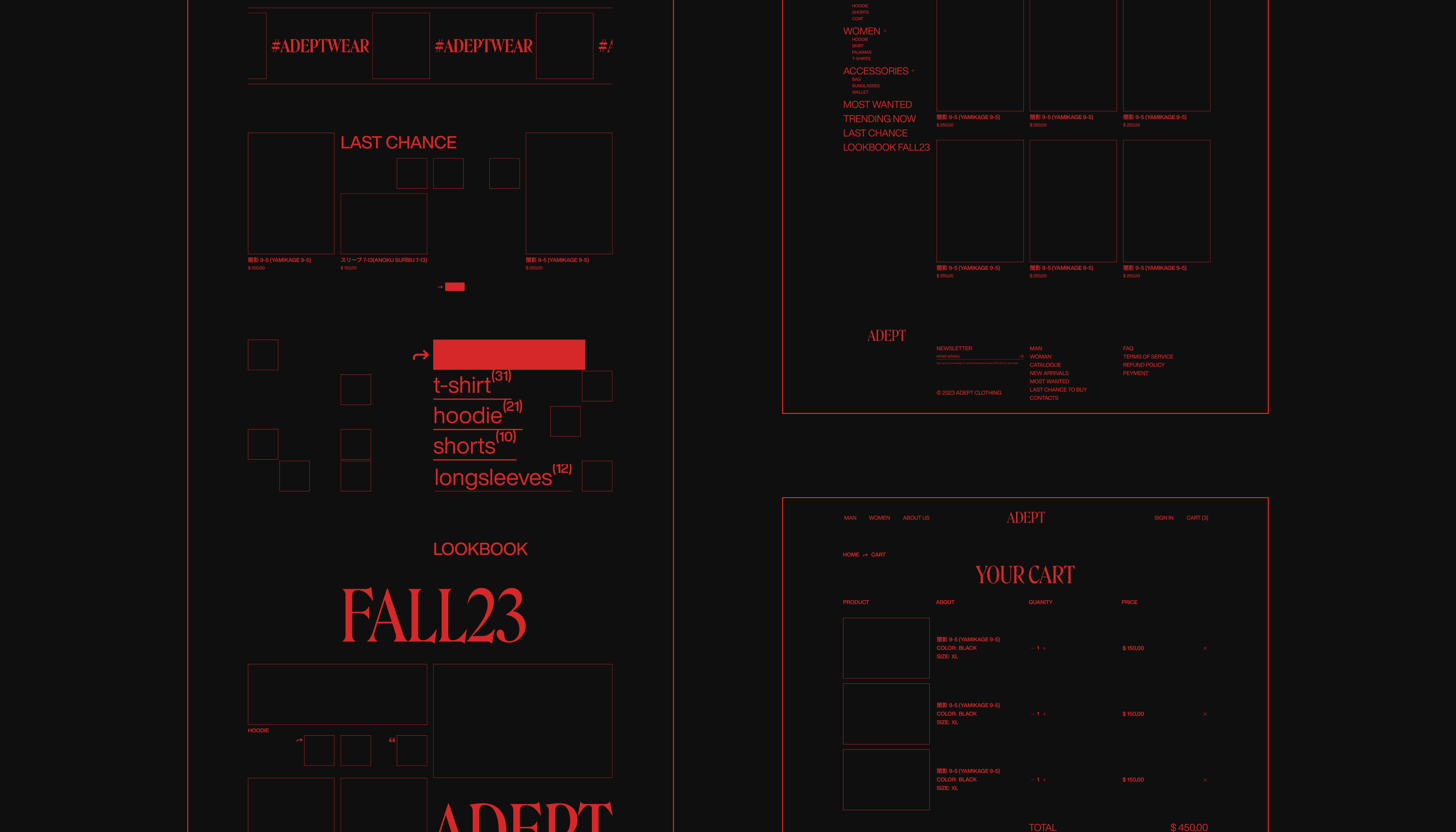 ADEPT | E-commerce | Website concept | UI/UX — Изображение №9 — Интерфейсы, Брендинг на Dprofile