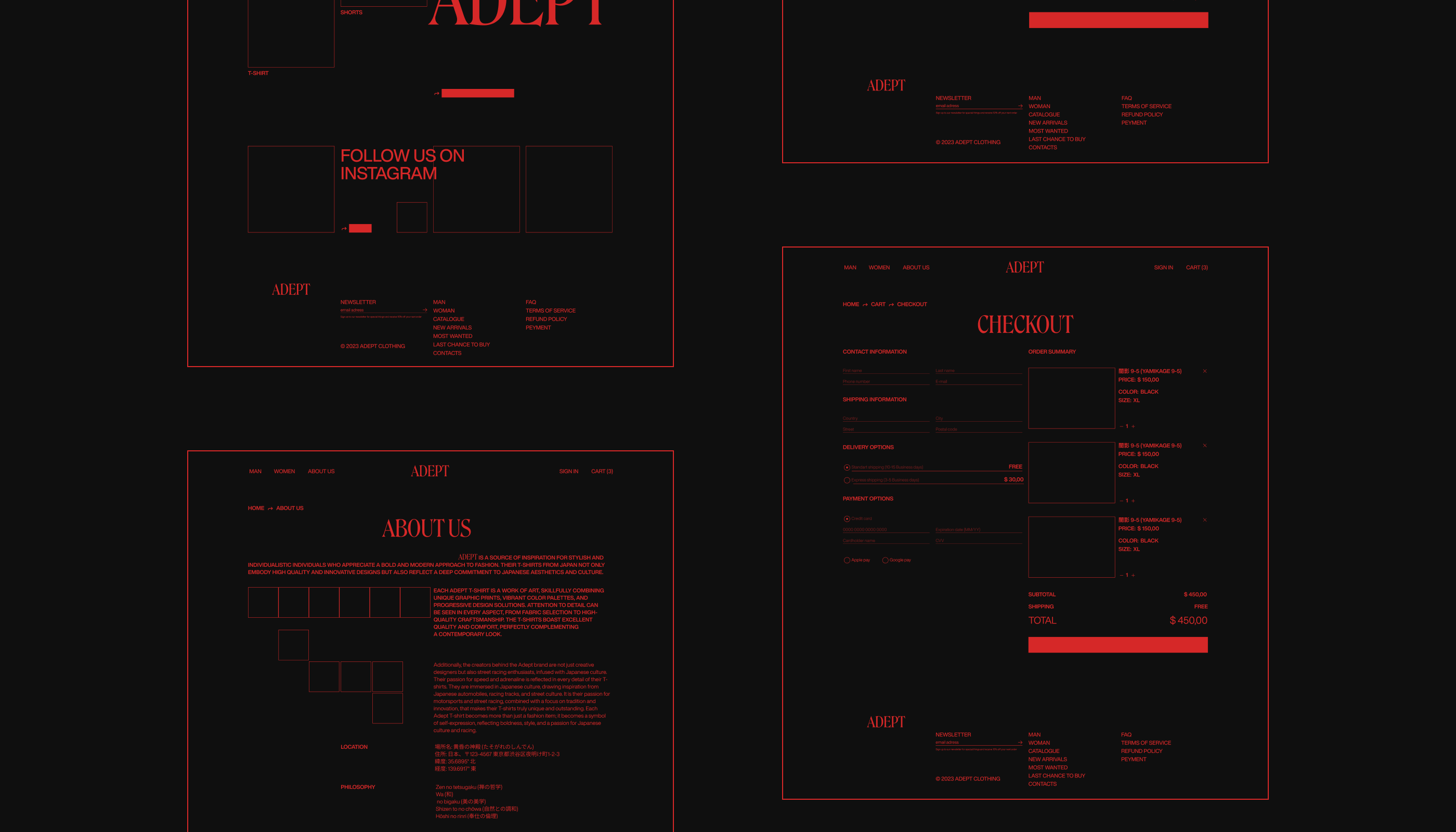 ADEPT | E-commerce | Website concept | UI/UX — Изображение №10 — Интерфейсы, Брендинг на Dprofile