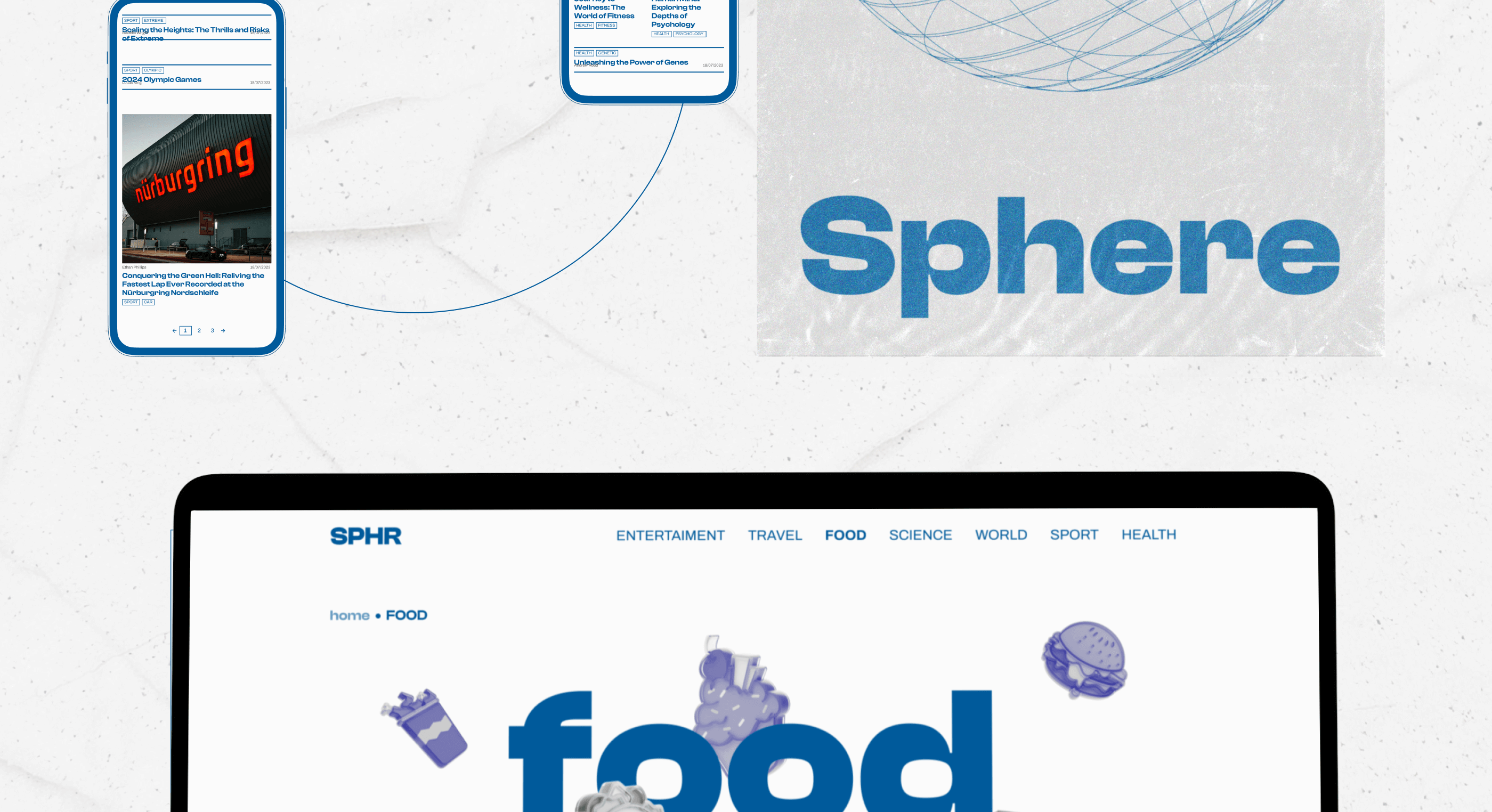 SPHERE | News website | Design concept | UI/UX — Изображение №9 — Интерфейсы, Брендинг на Dprofile
