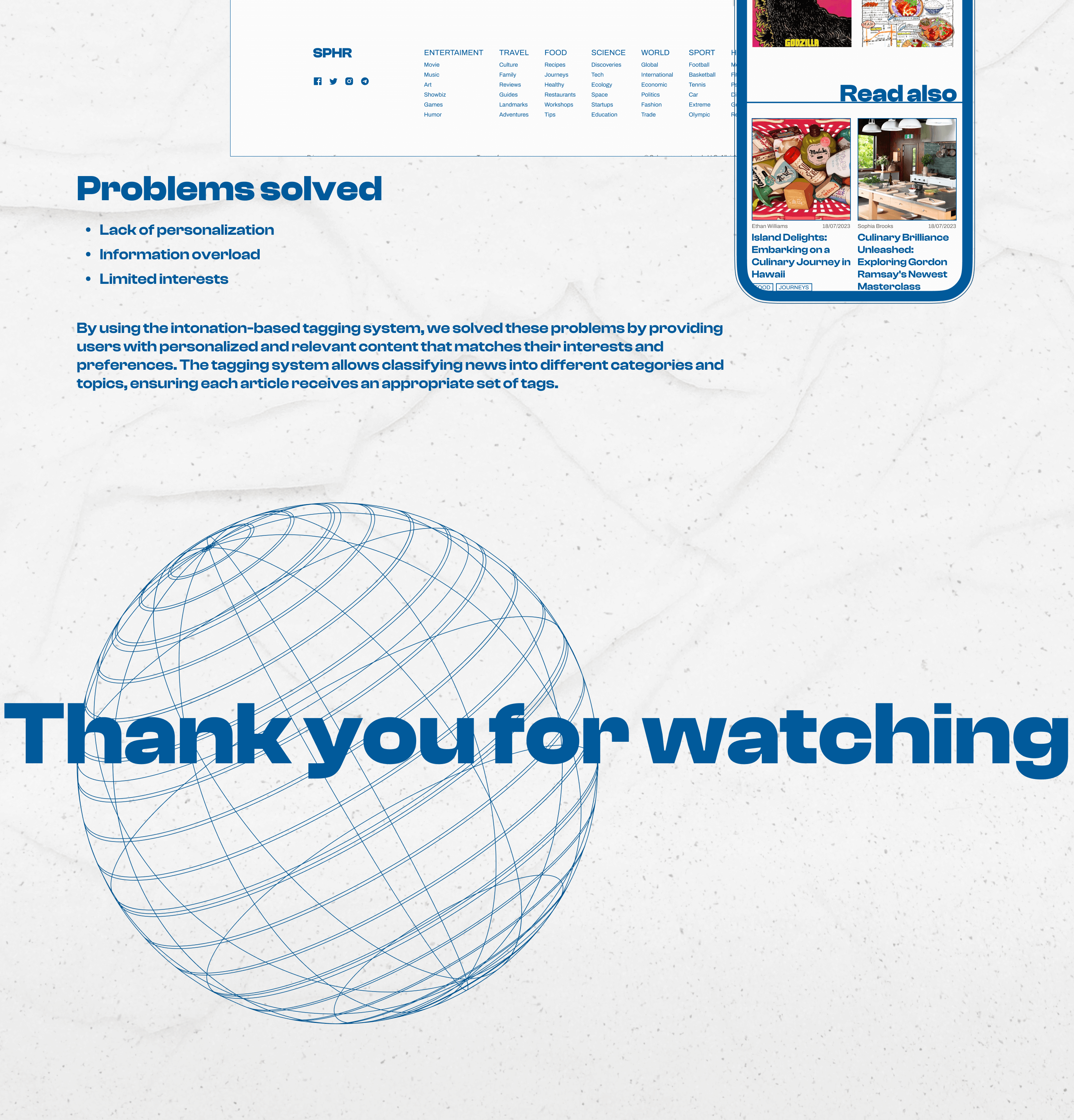 SPHERE | News website | Design concept | UI/UX — Изображение №18 — Интерфейсы, Брендинг на Dprofile