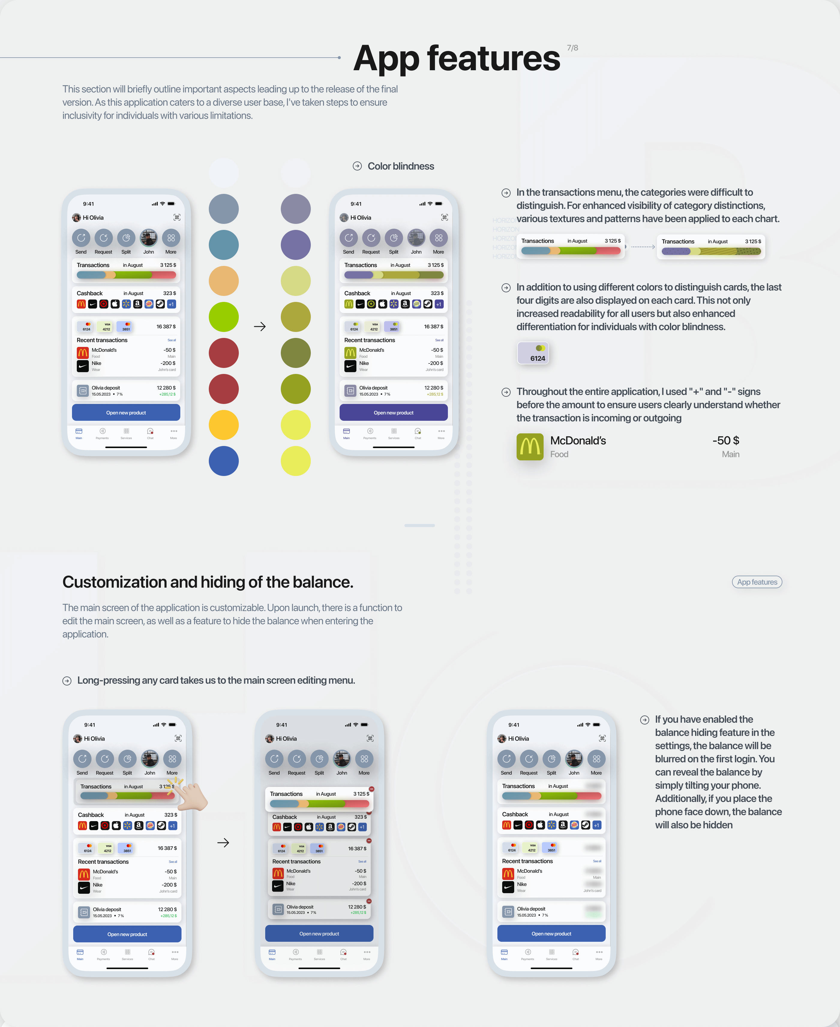 HORIZON | Banking mobile app | UI/UX — Изображение №18 — Интерфейсы на Dprofile