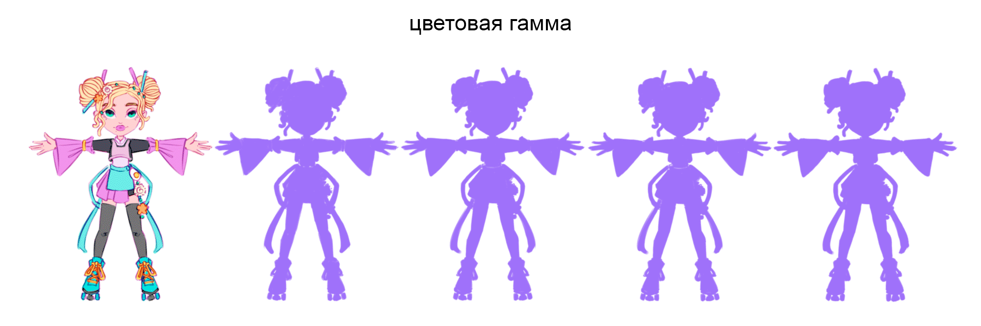 Бренд персонаж для к-поп кафе — Изображение №4 — Брендинг, Иллюстрация на Dprofile