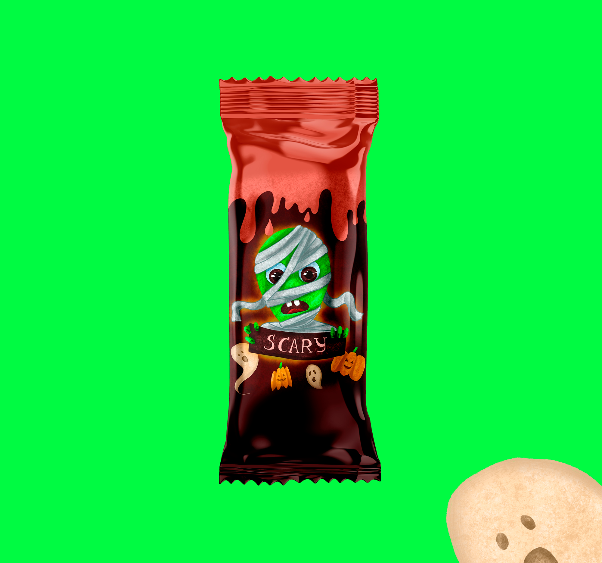 Дизайн персонажей для упаковки продуктов в стиле Halloween — Изображение №8 — Интерфейсы, Иллюстрация на Dprofile
